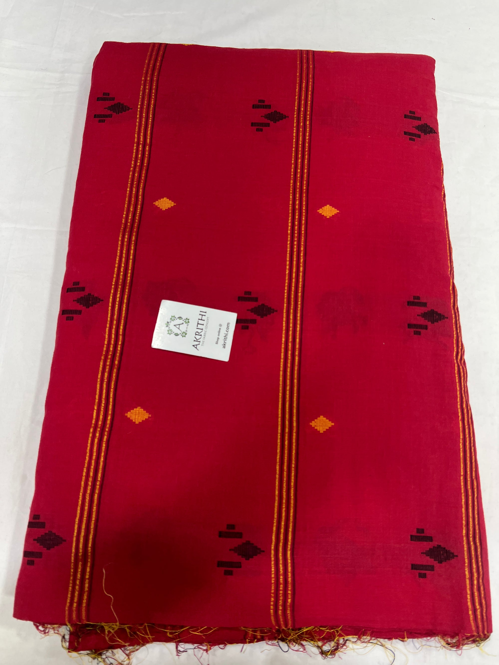 Handloom Woven pure cotton fabric