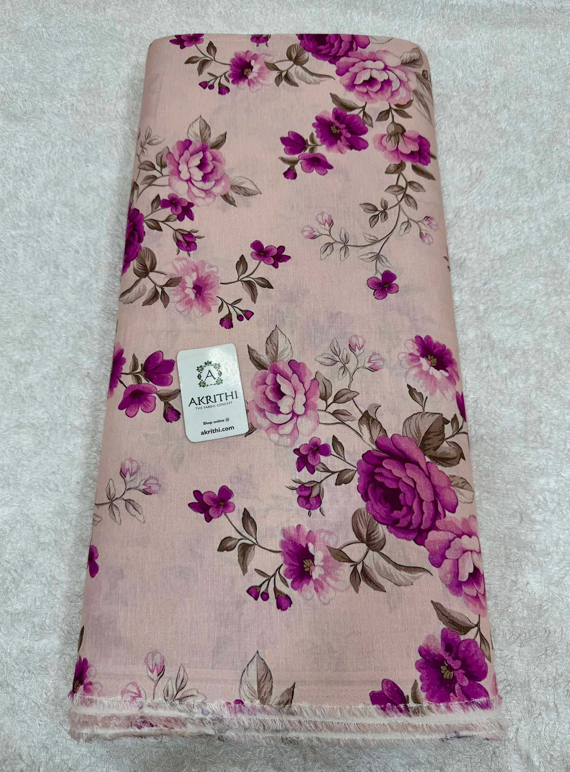 Digital Printed pure linen cotton fabric