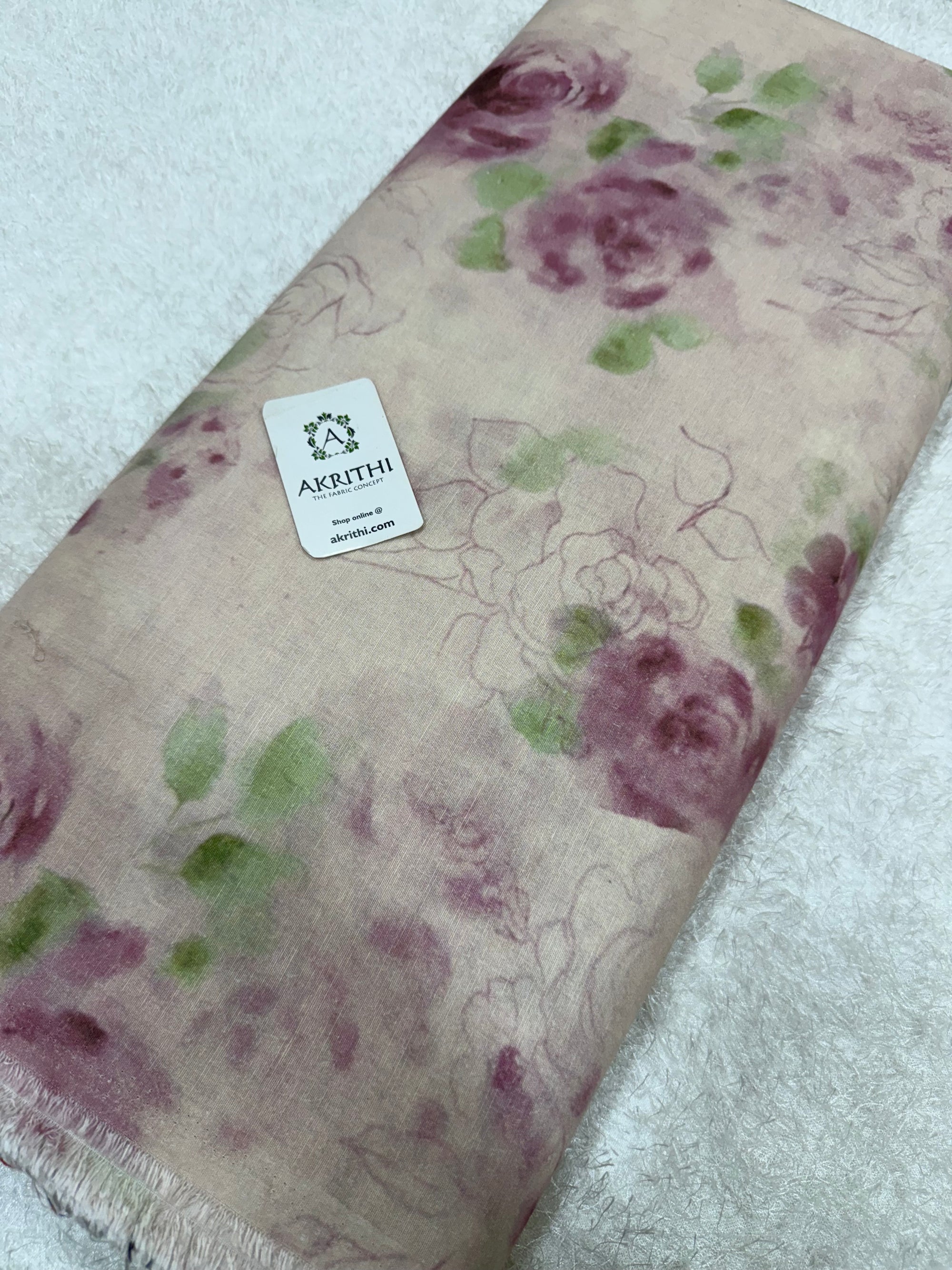 Digital Printed pure linen cotton fabric
