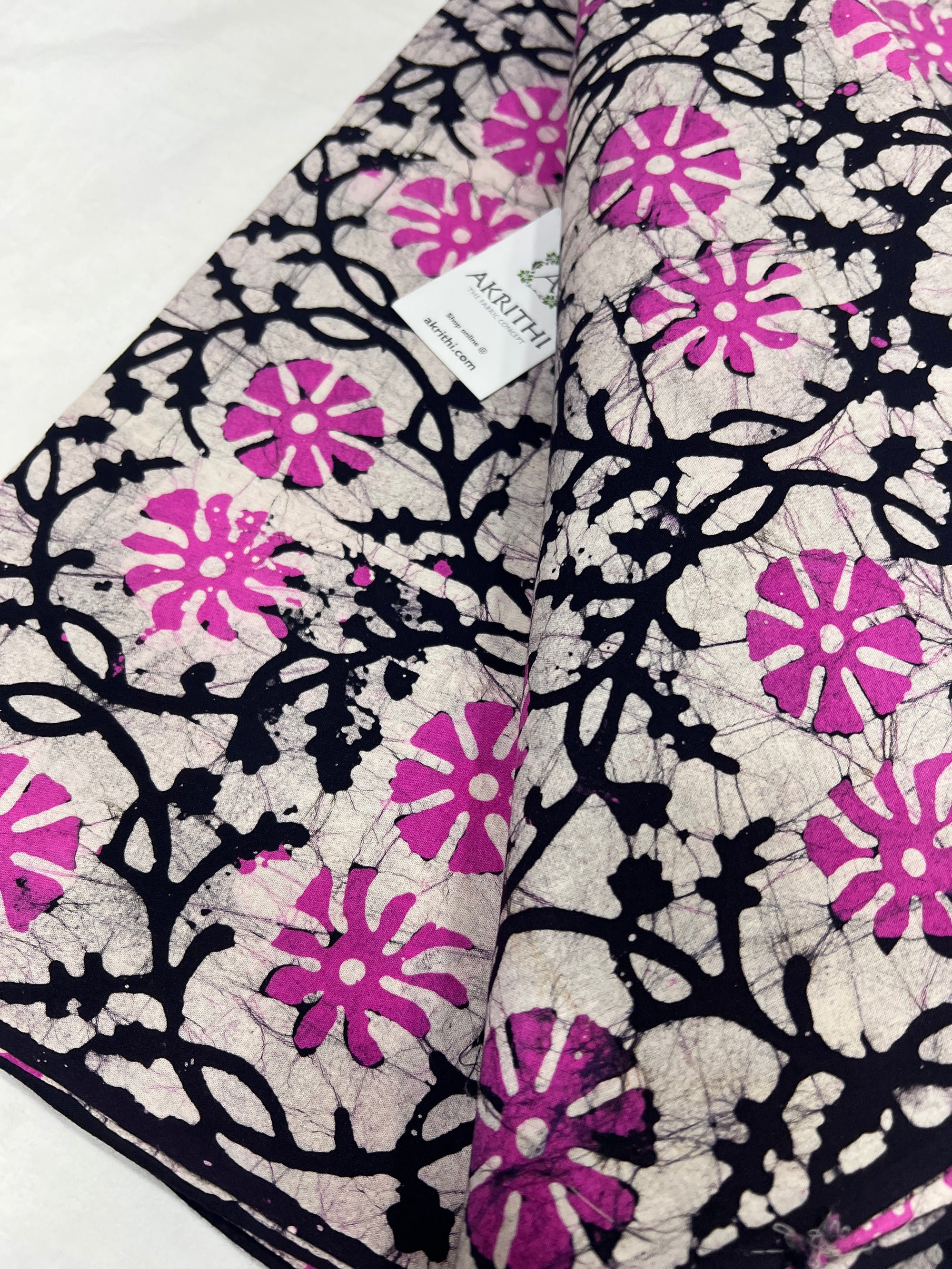 Batik printed pure cotton fabric