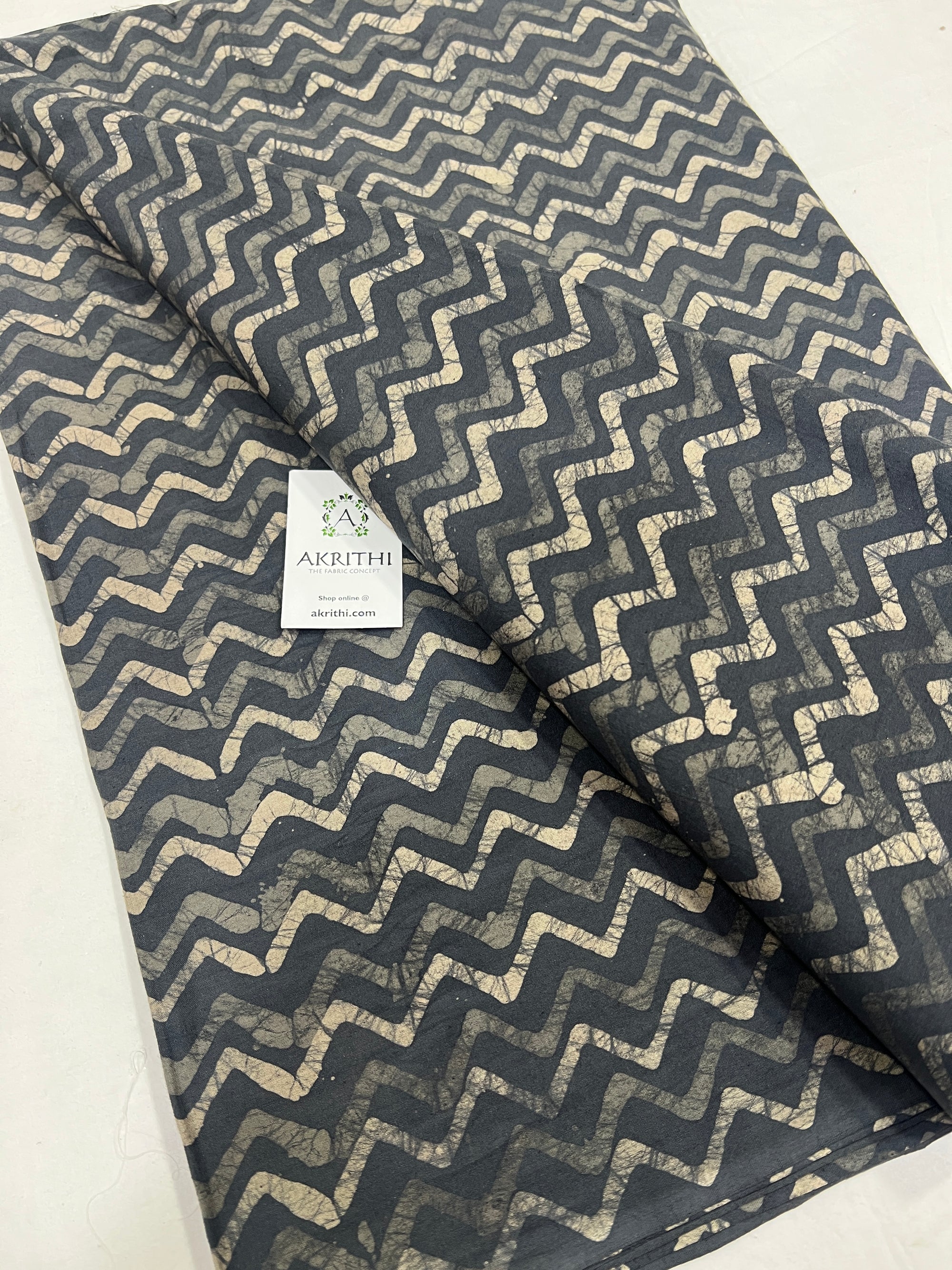 Batik printed pure cotton fabric 70 cms cut piece