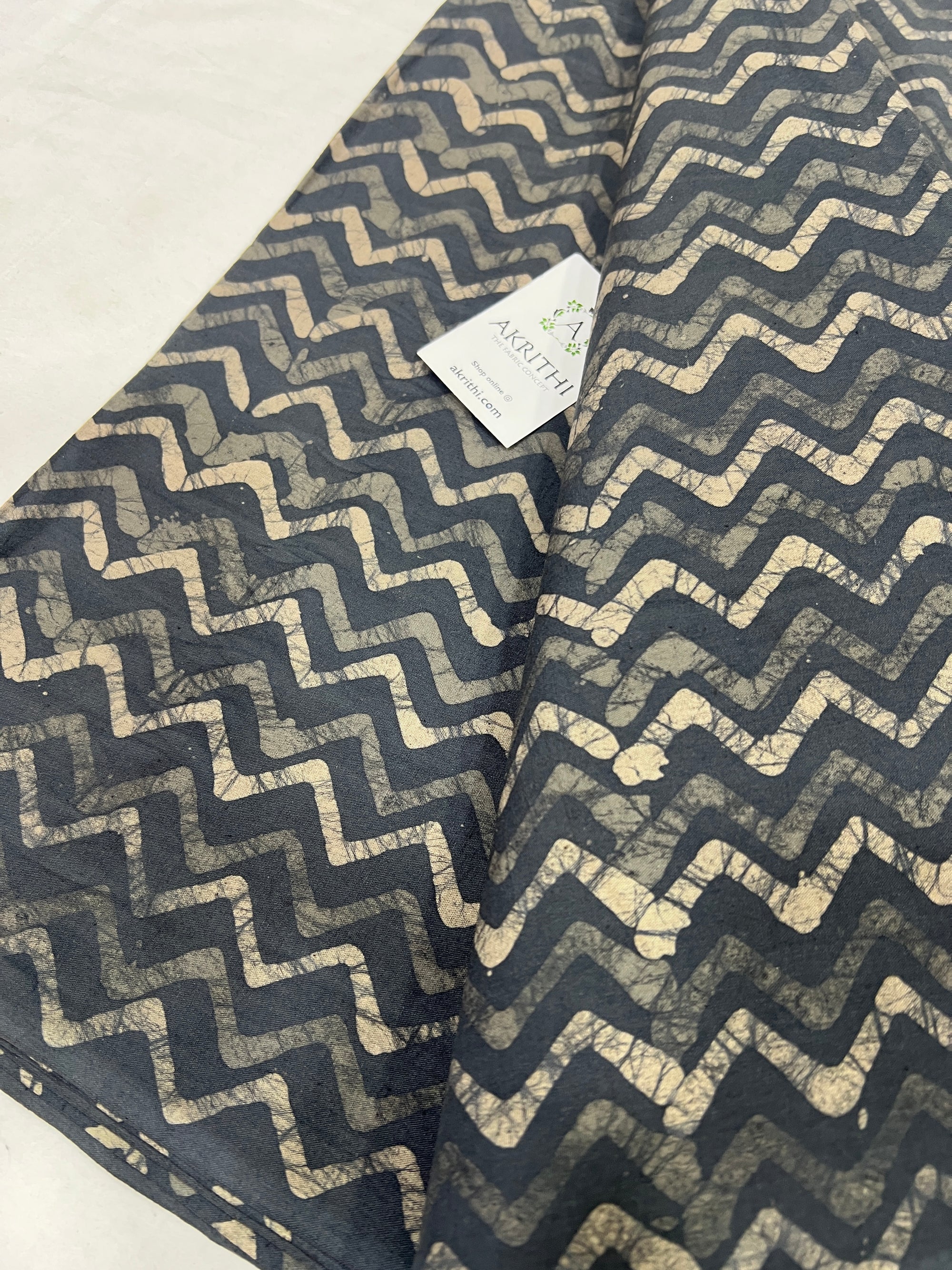 Batik printed pure cotton fabric 70 cms cut piece