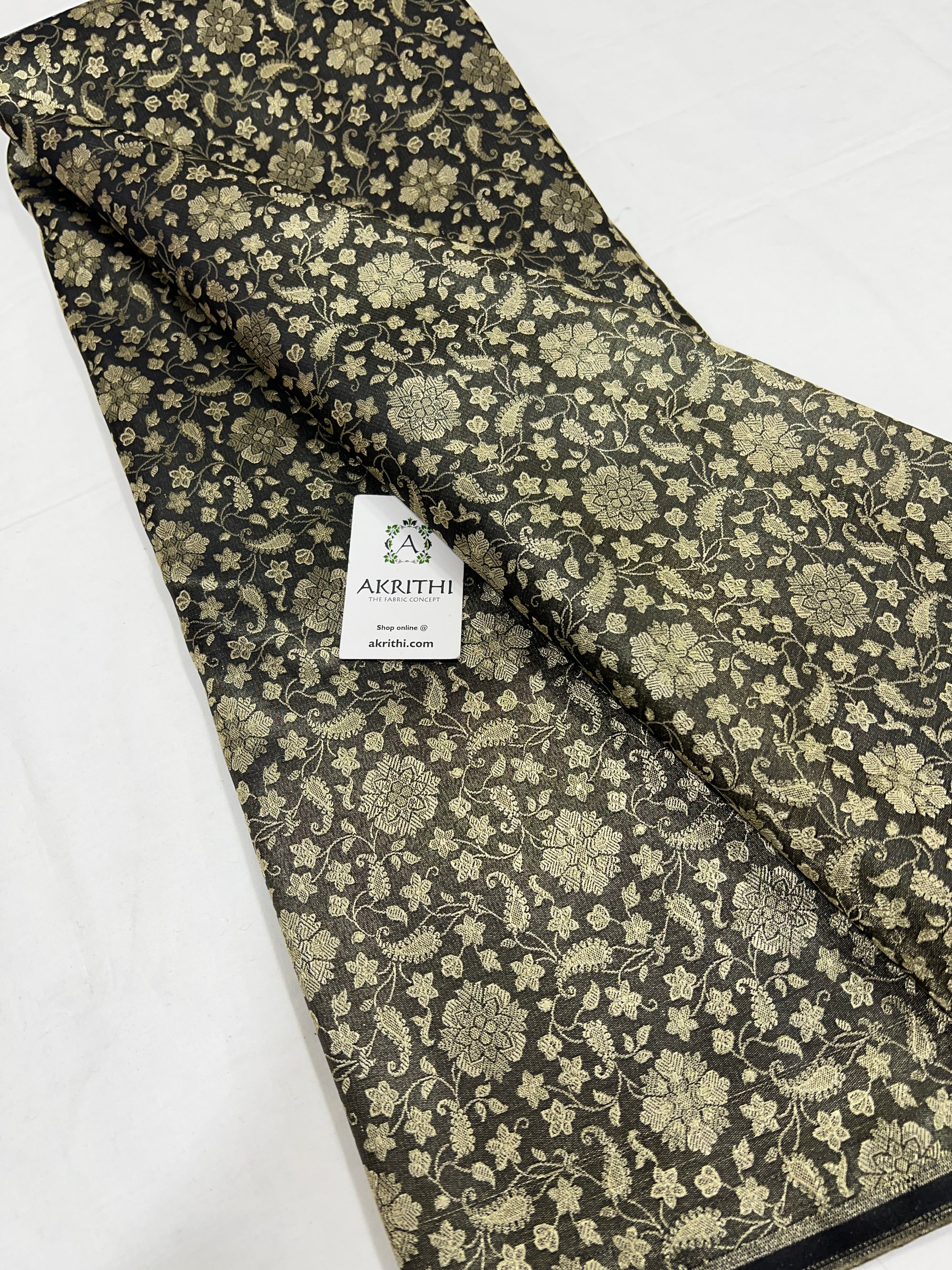 Pure tissue Banarasi brocade fabric
