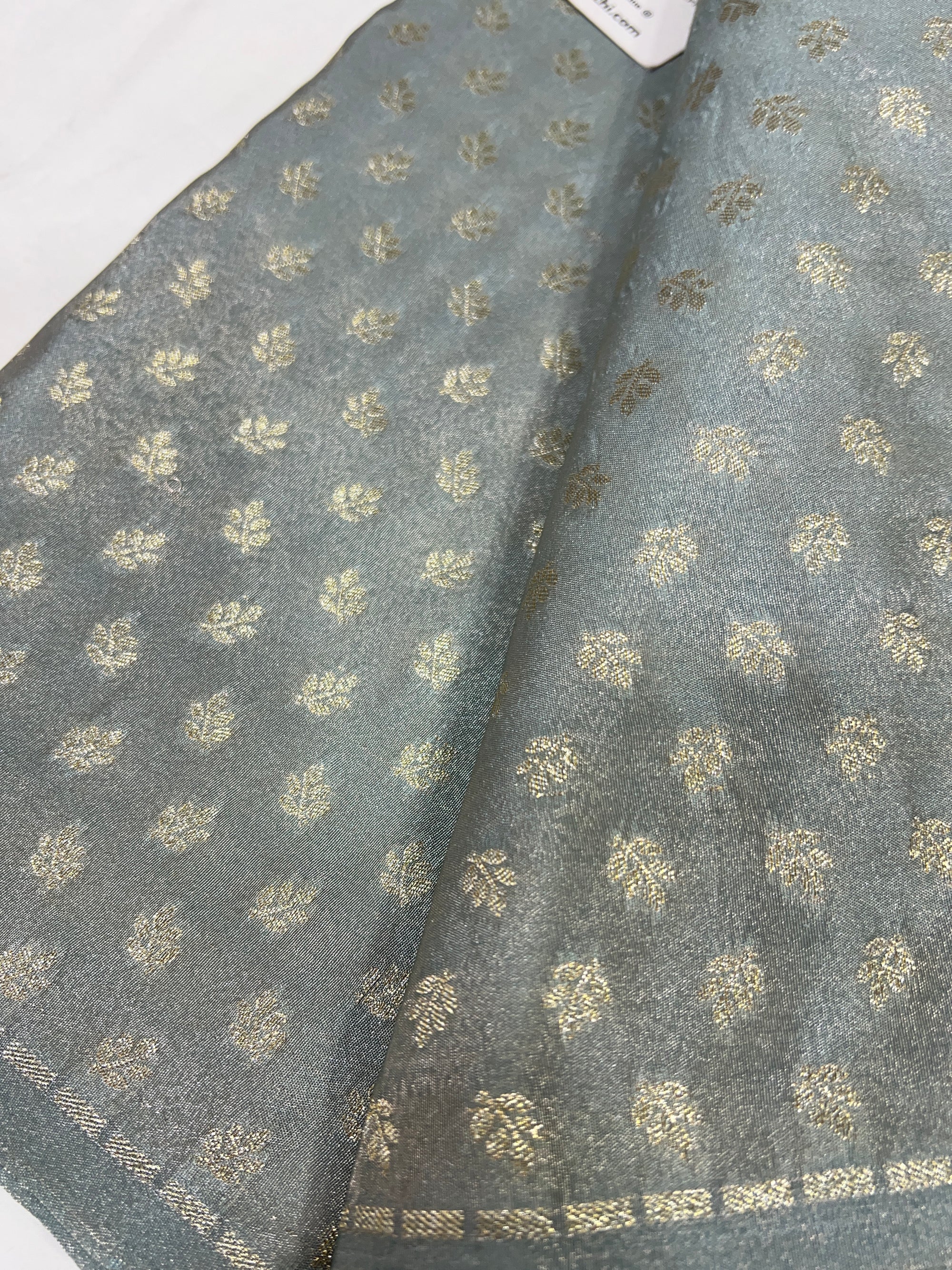 Pure tissue Banarasi brocade fabric
