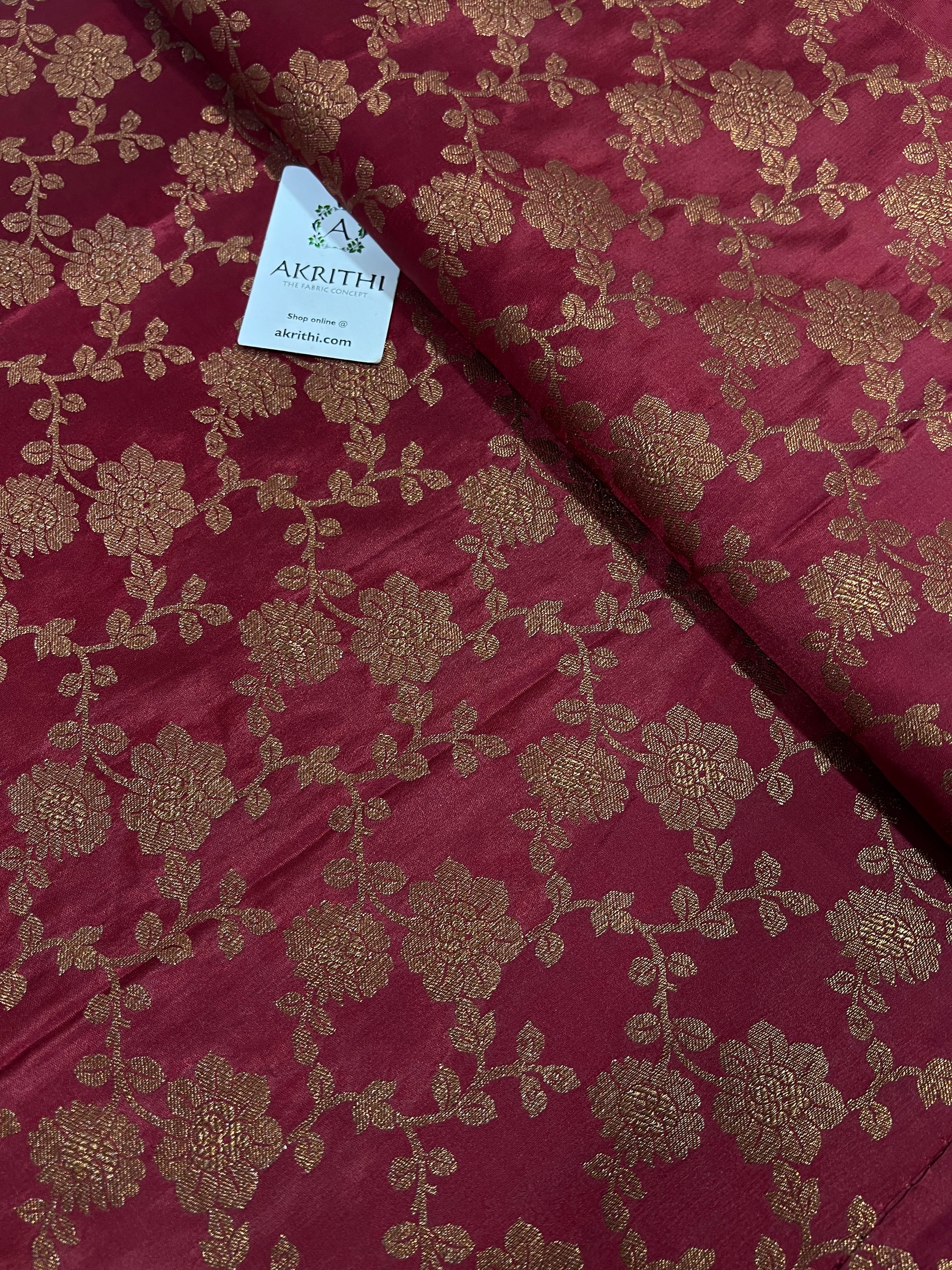 Pure Banarasi brocade fabric