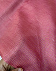 GOLD TISSUE CHECKS PURE TUSSAR SILK FABRIC