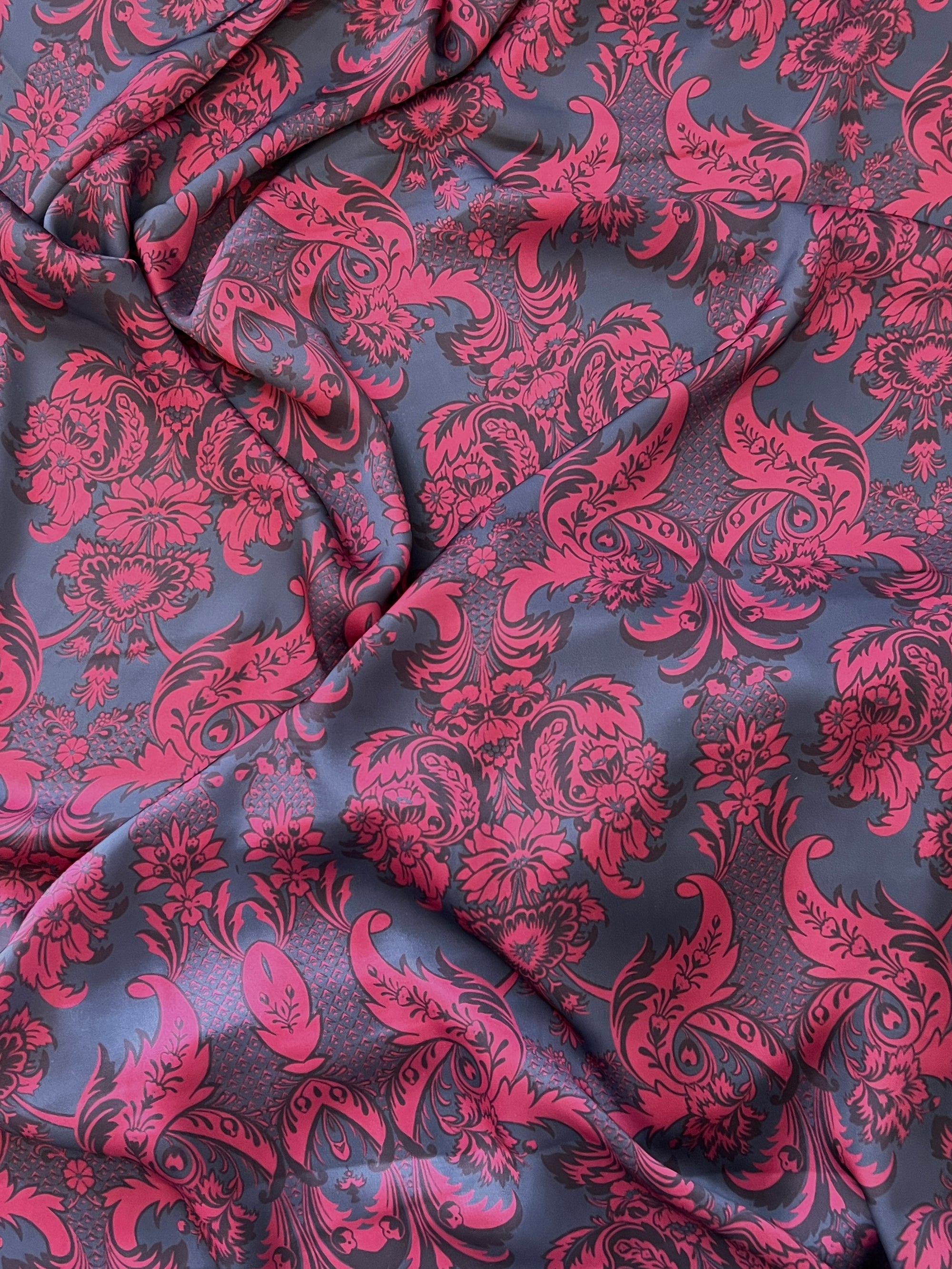Digital printed modal satin saree