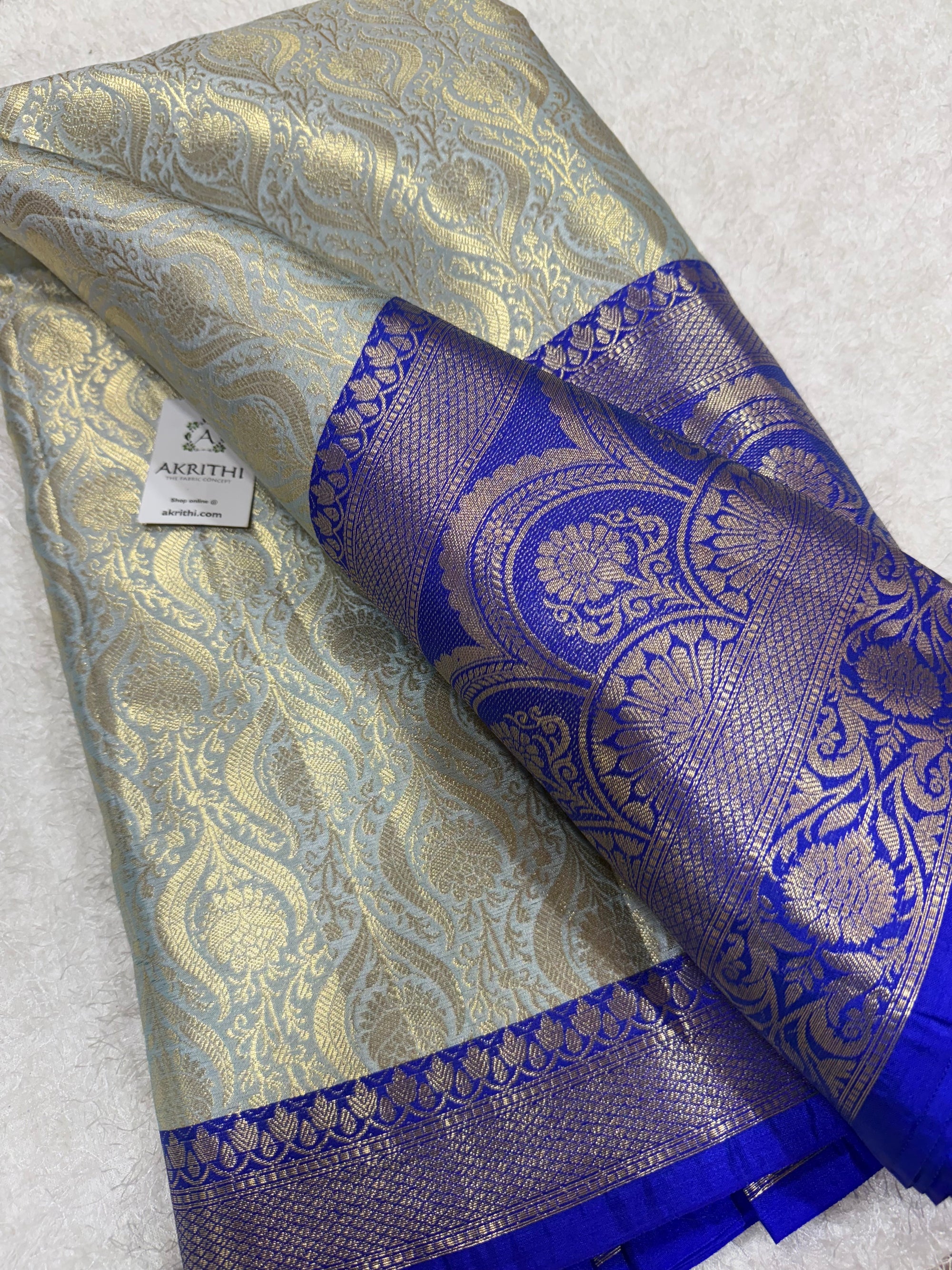 Pure Banarasi brocade fabric
