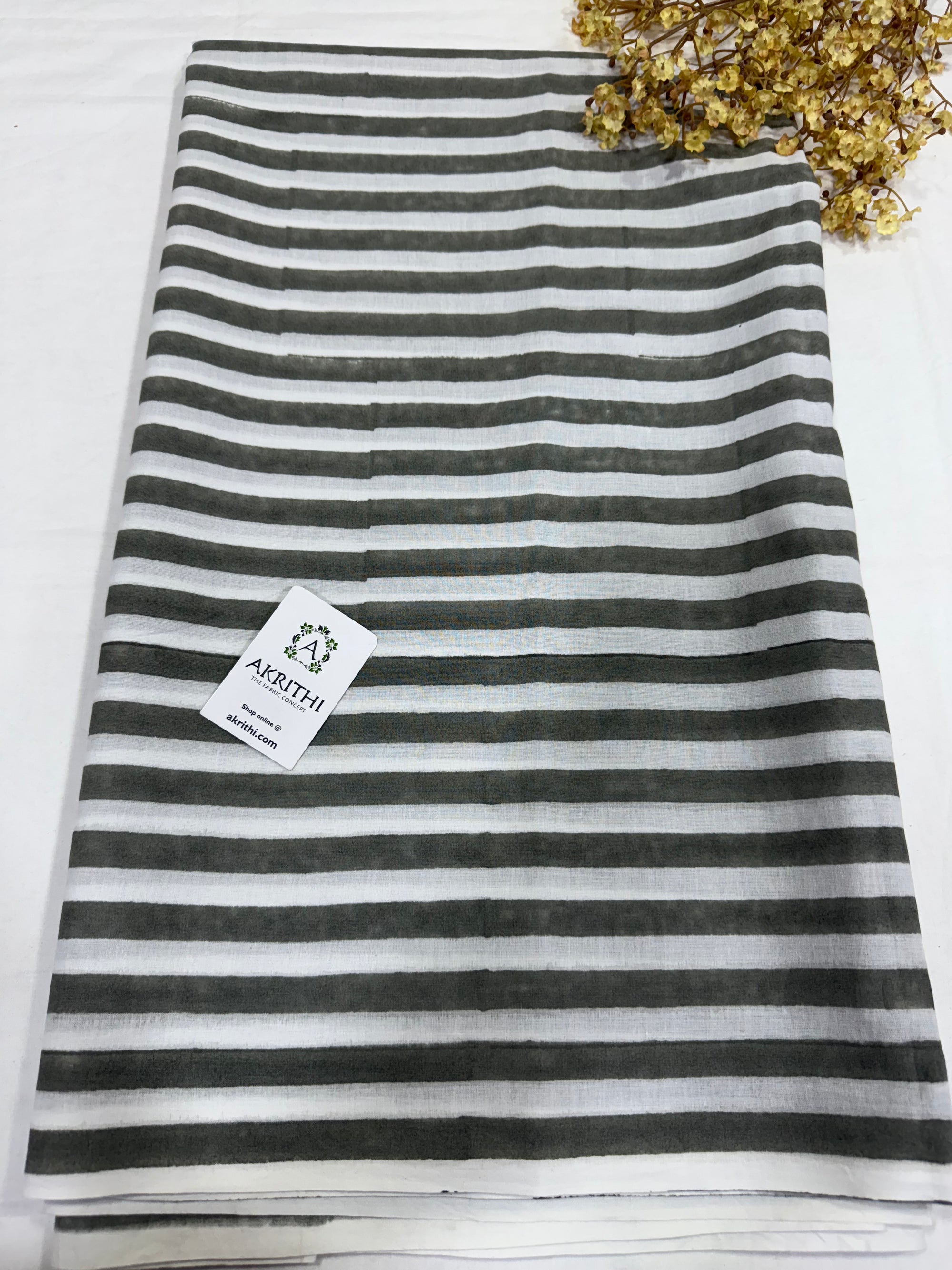 Hand block pure cotton fabric