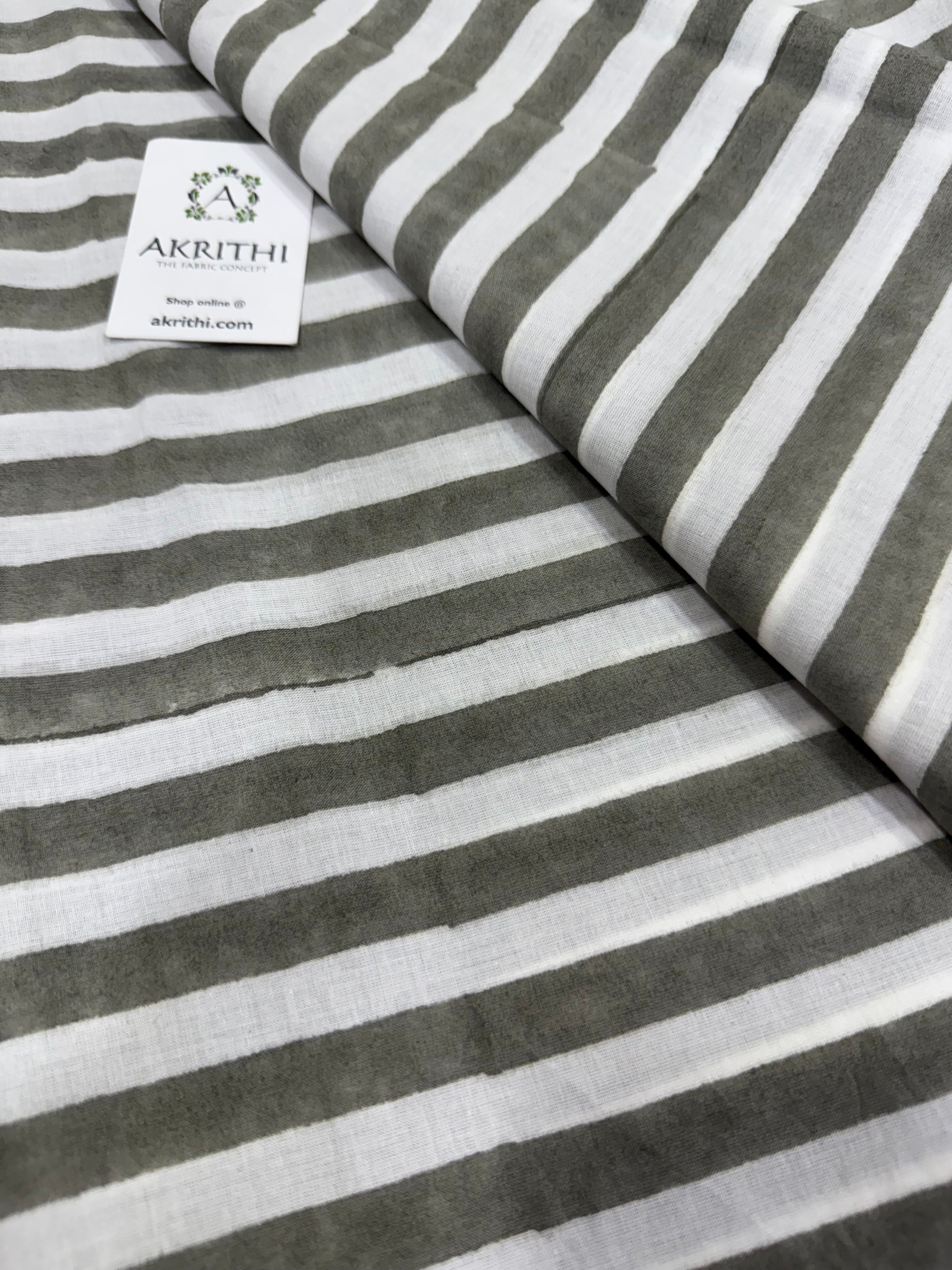 Hand block pure cotton fabric