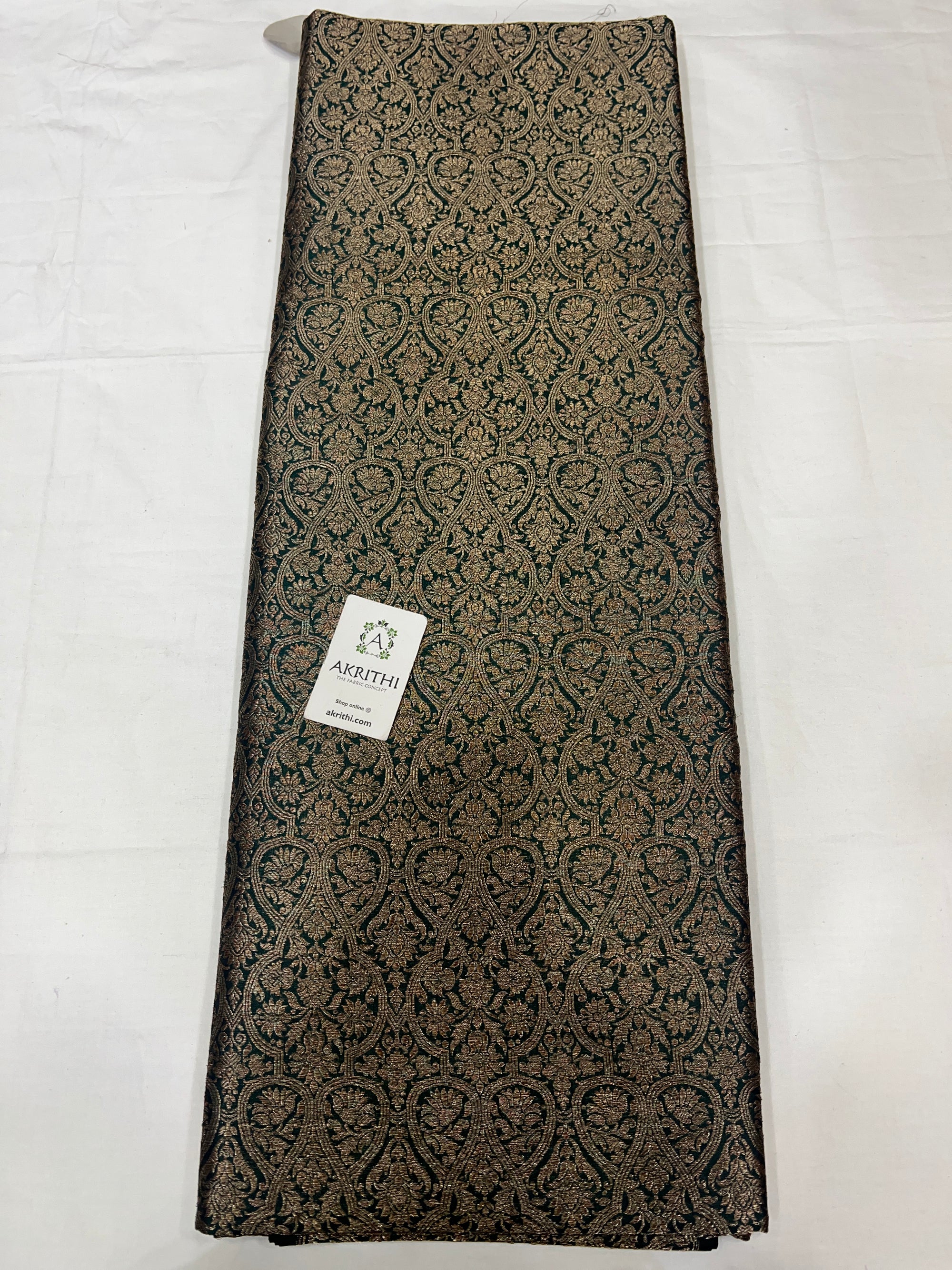 Pure silk Handloom Banarasi brocade fabric