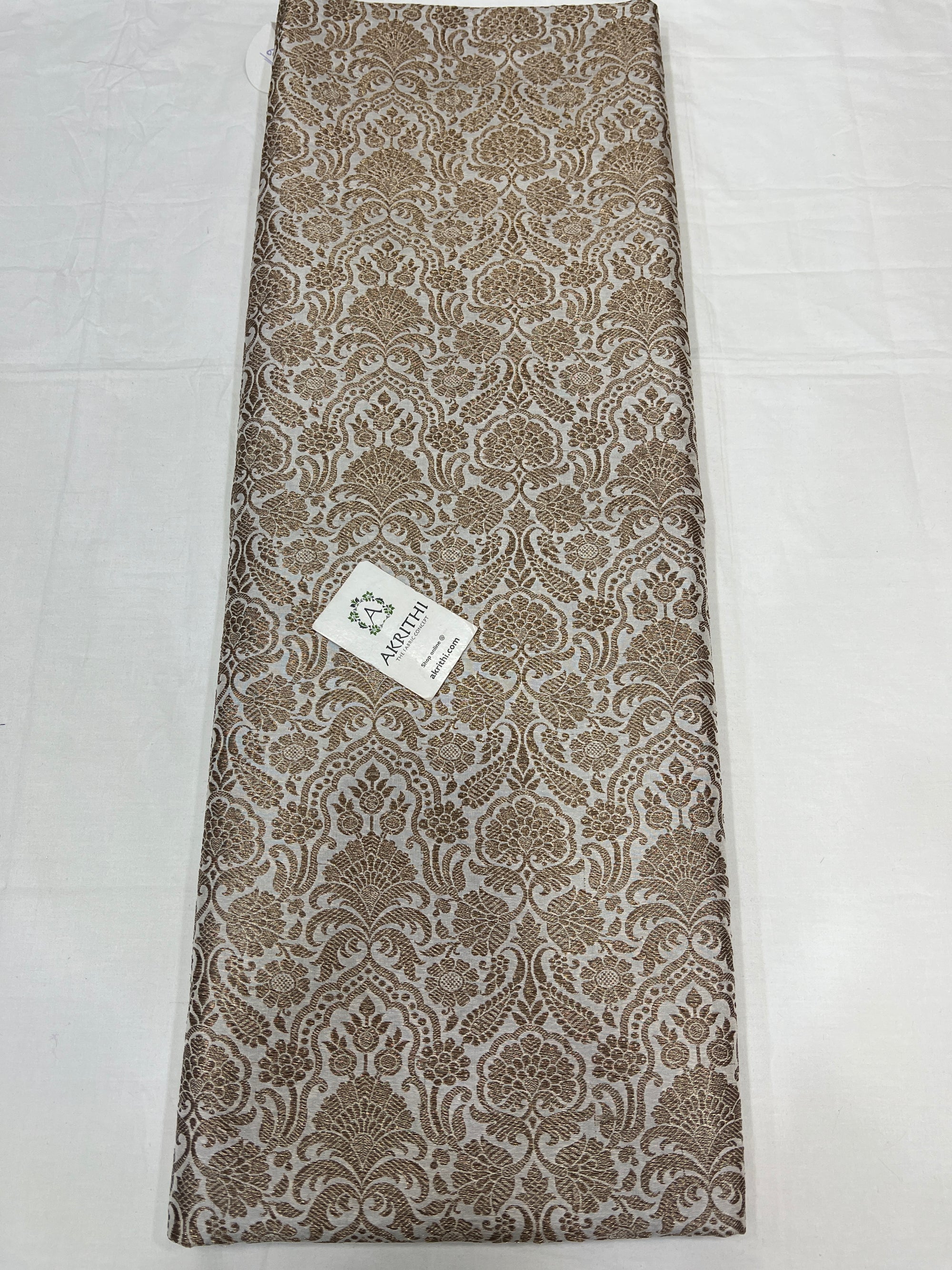 Pure silk Handloom Banarasi brocade fabric