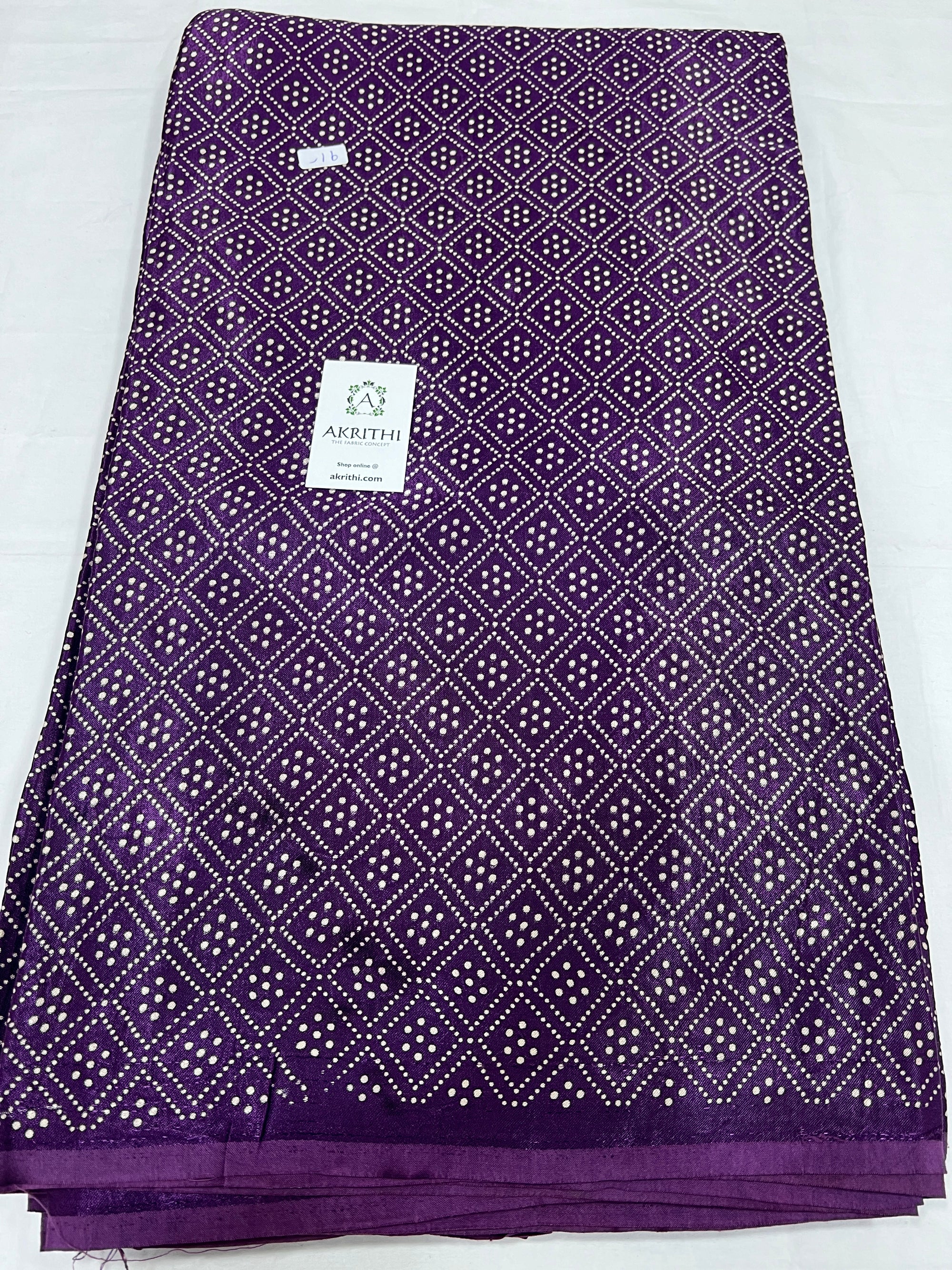 Printed mashru fabric