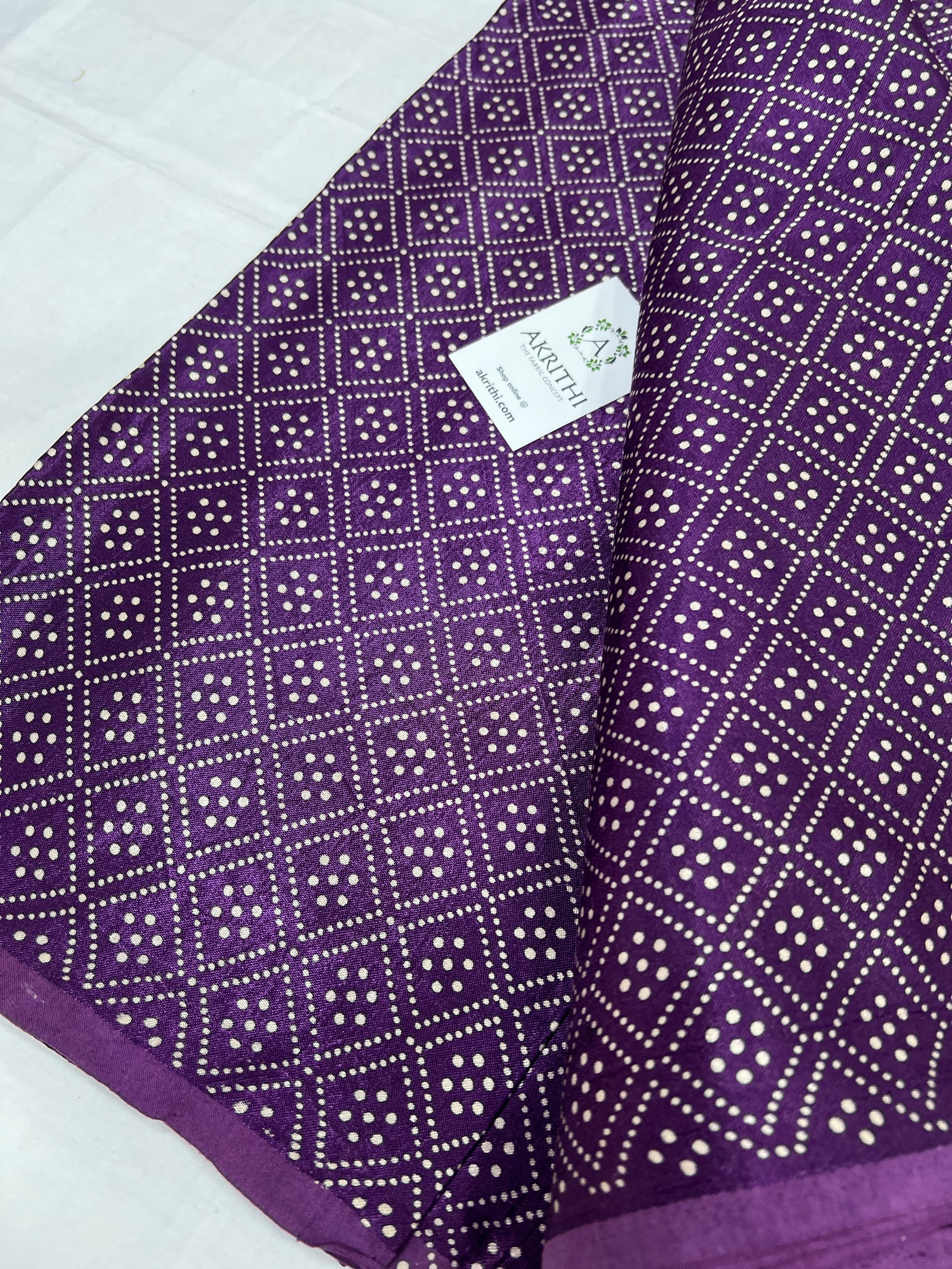 Printed mashru fabric