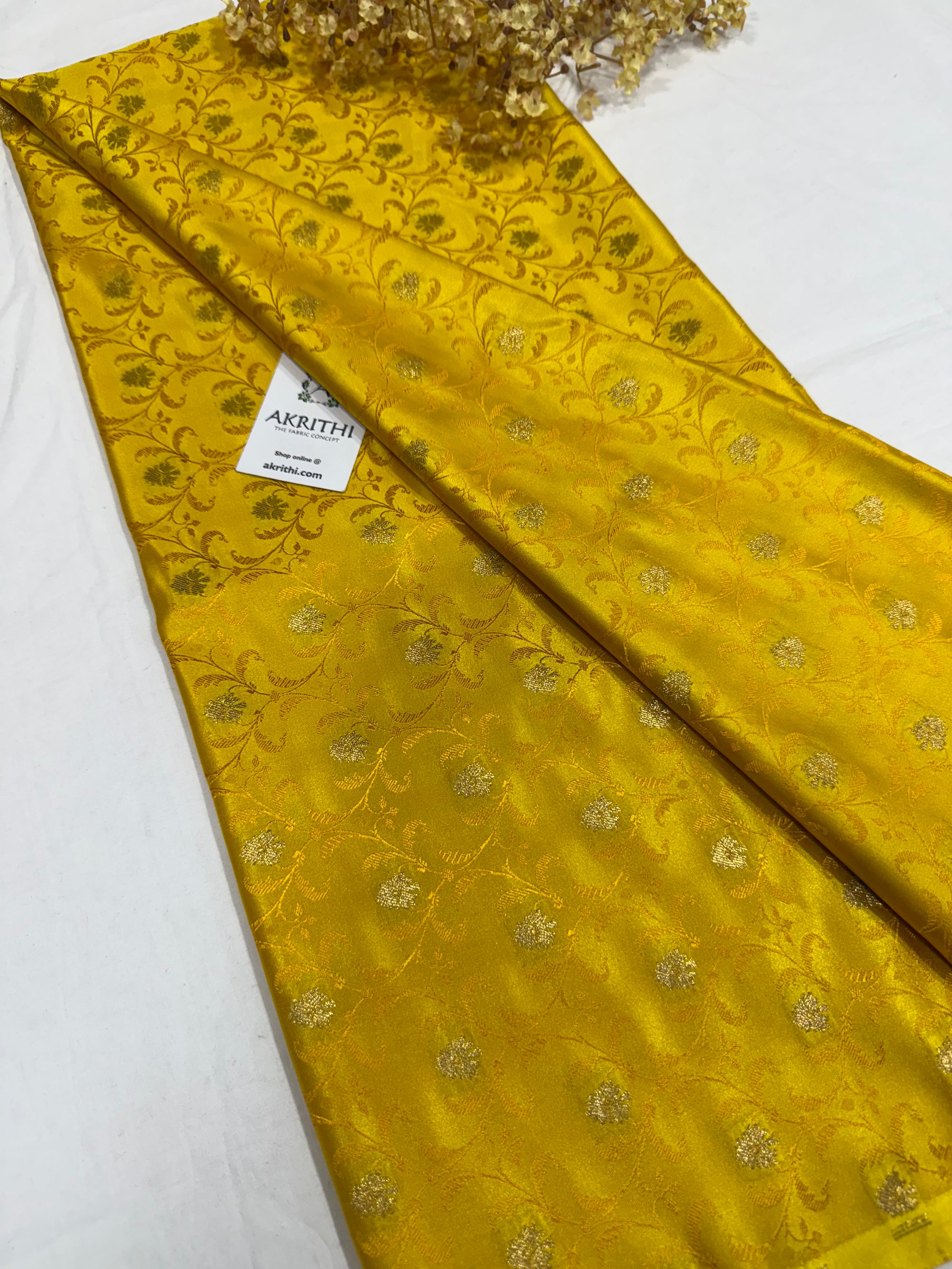 Pure Banarasi brocade fabric