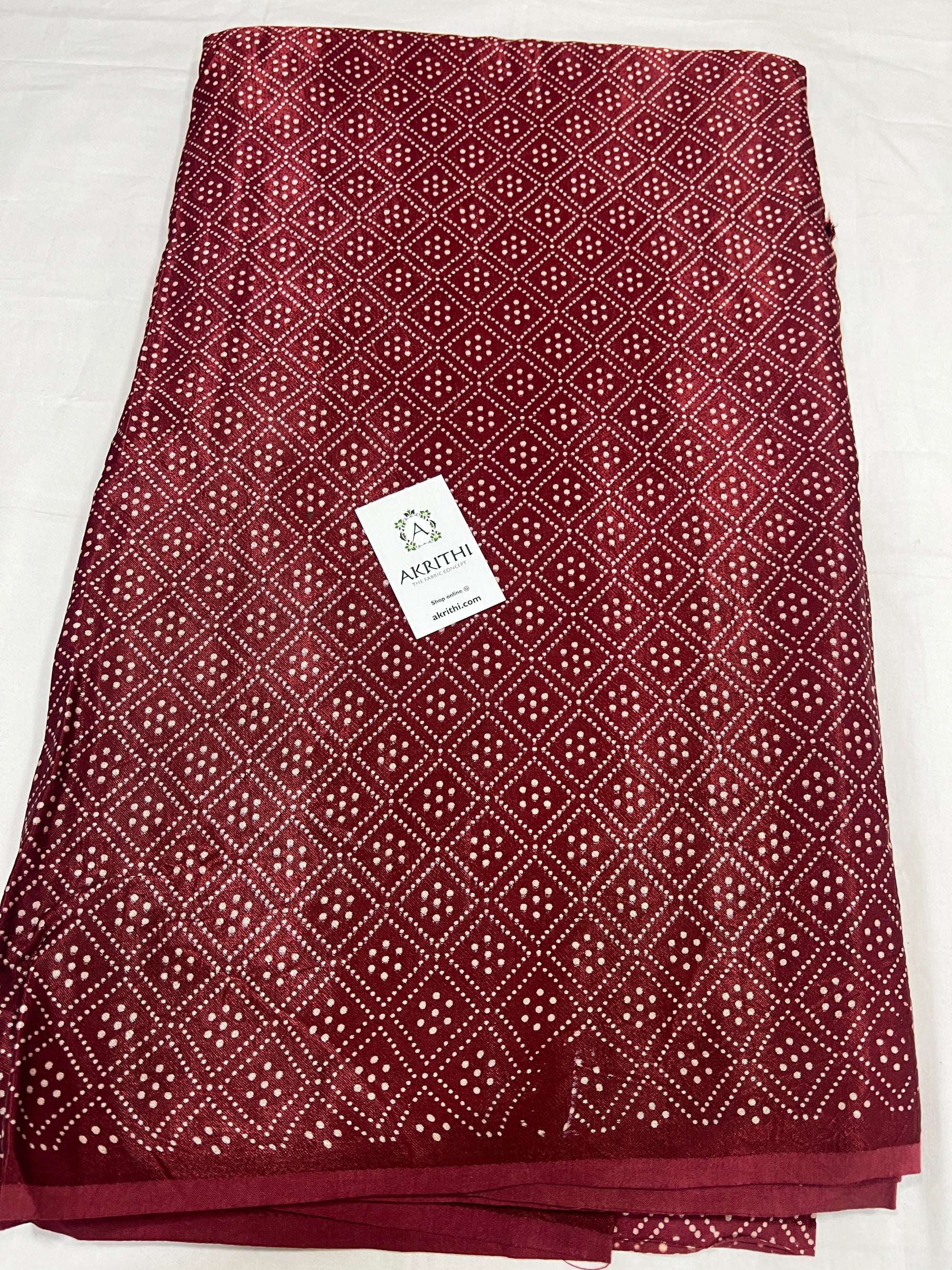 Printed mashru fabric