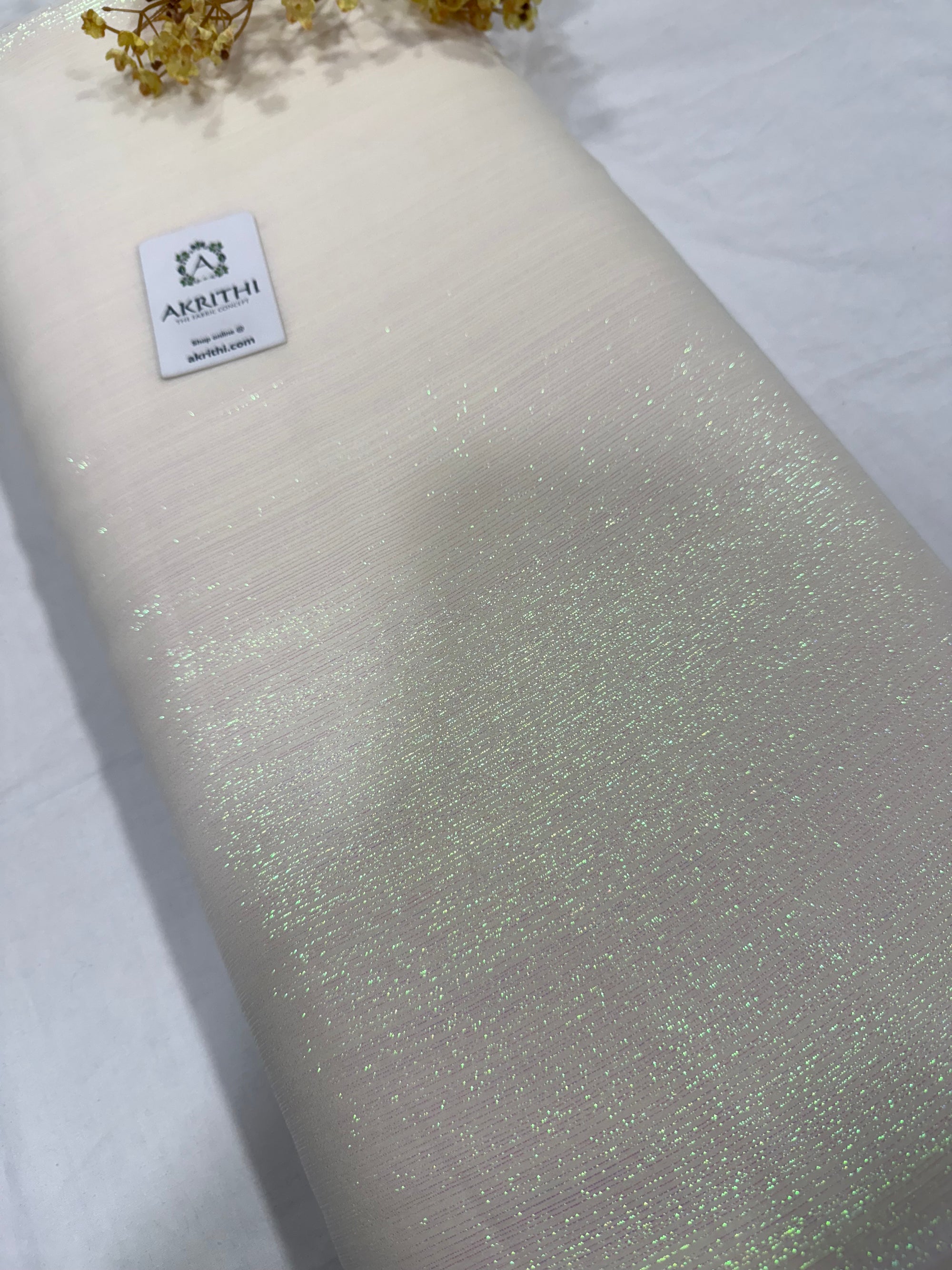 Dyeable Pure silk lurex chiffon fabric