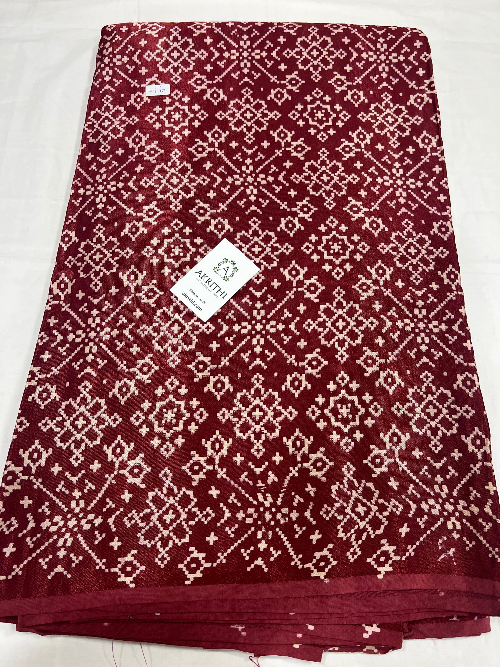 Printed mashru fabric