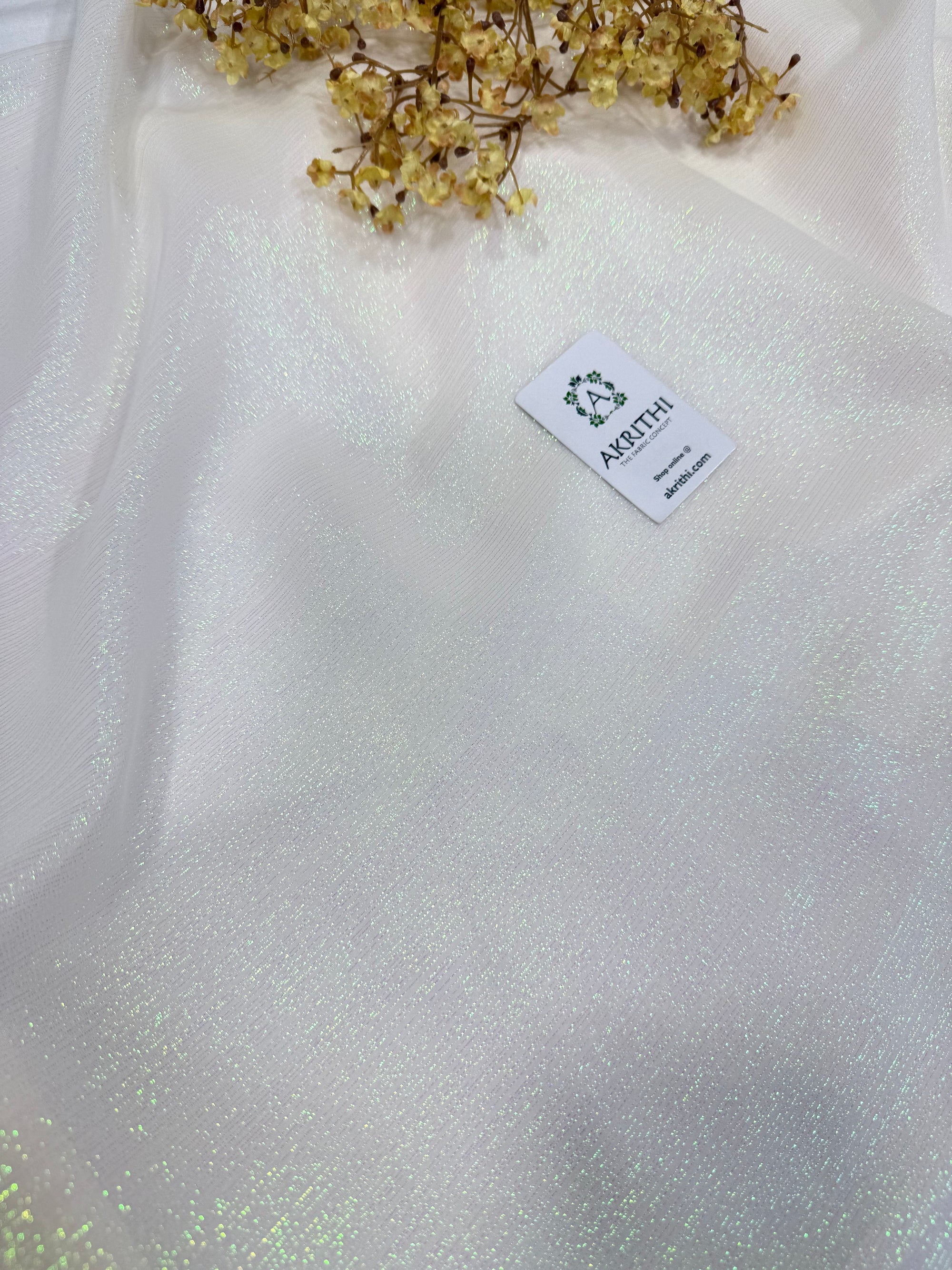 Dyeable Pure silk lurex chiffon fabric