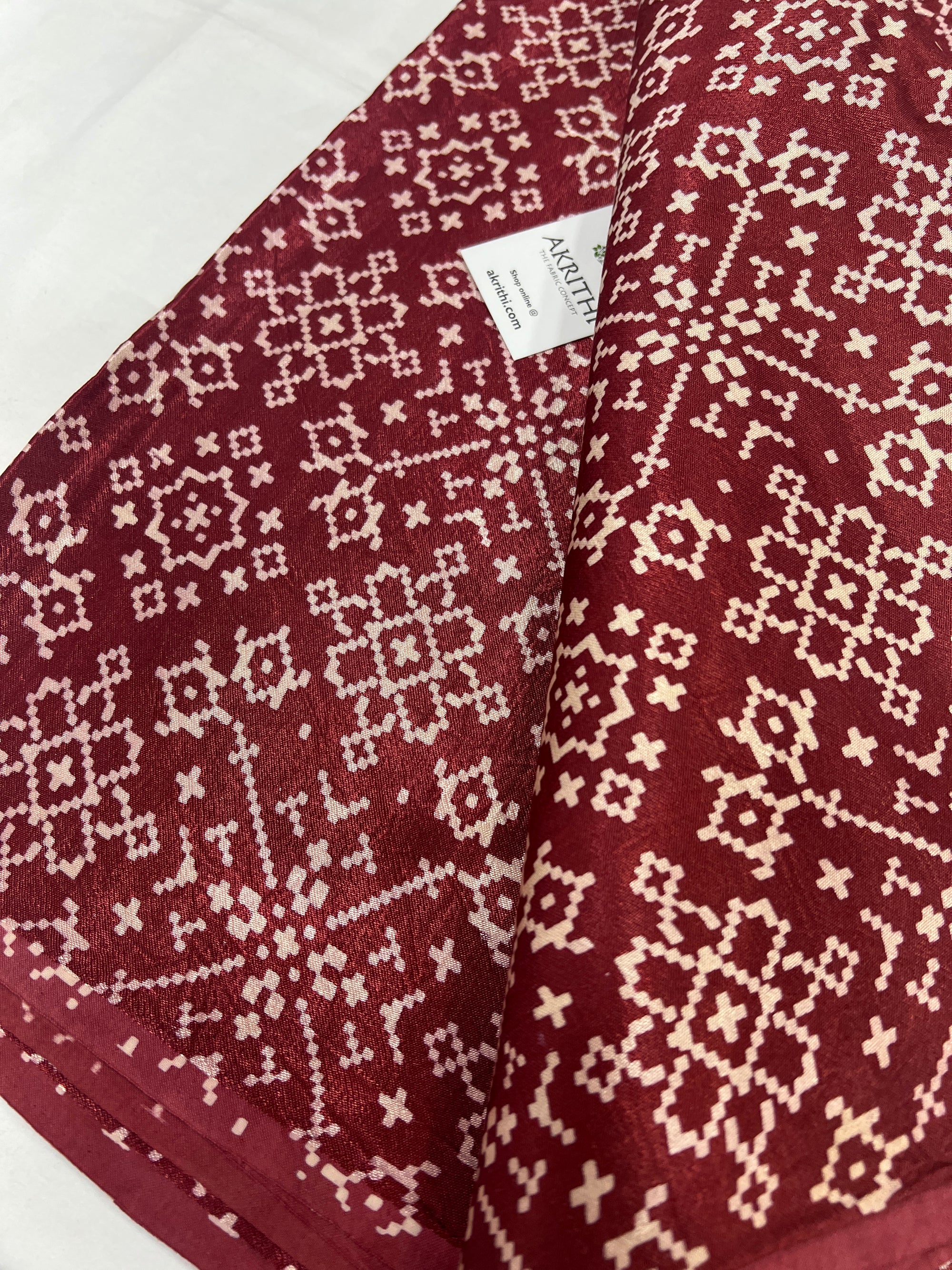 Printed mashru fabric