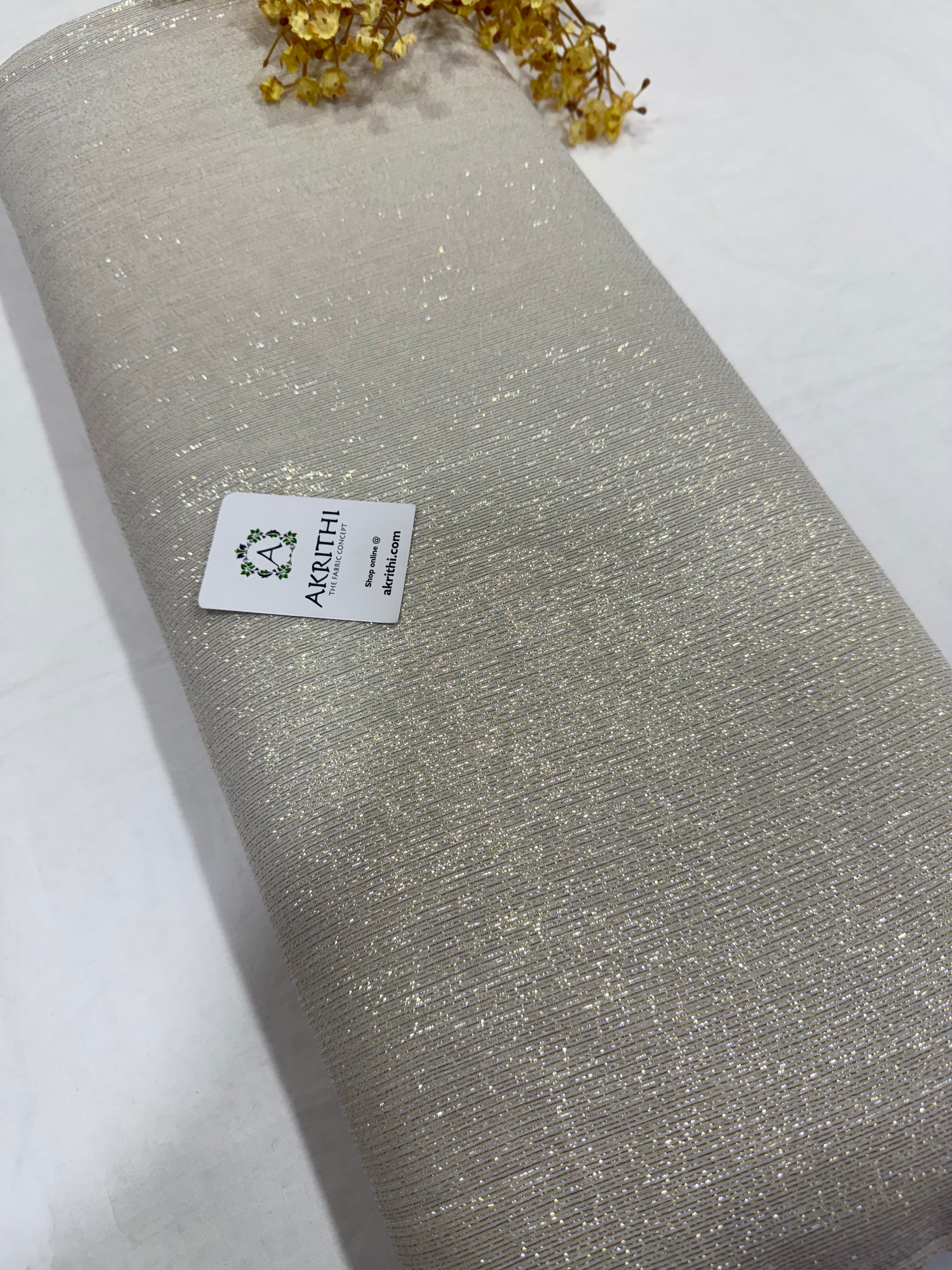 Dyeable Pure silk lurex chiffon fabric