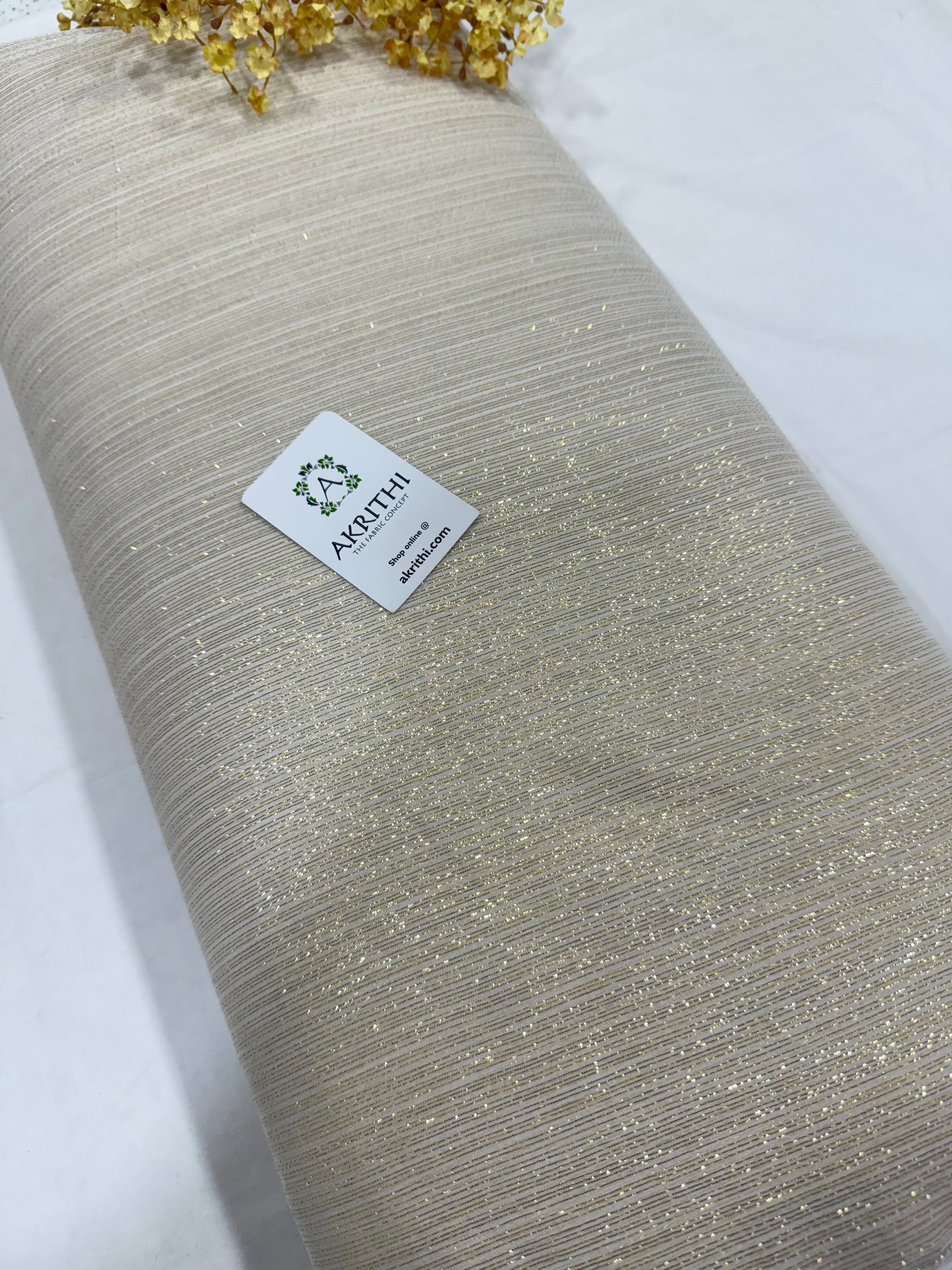 Dyeable Pure silk lurex chiffon fabric