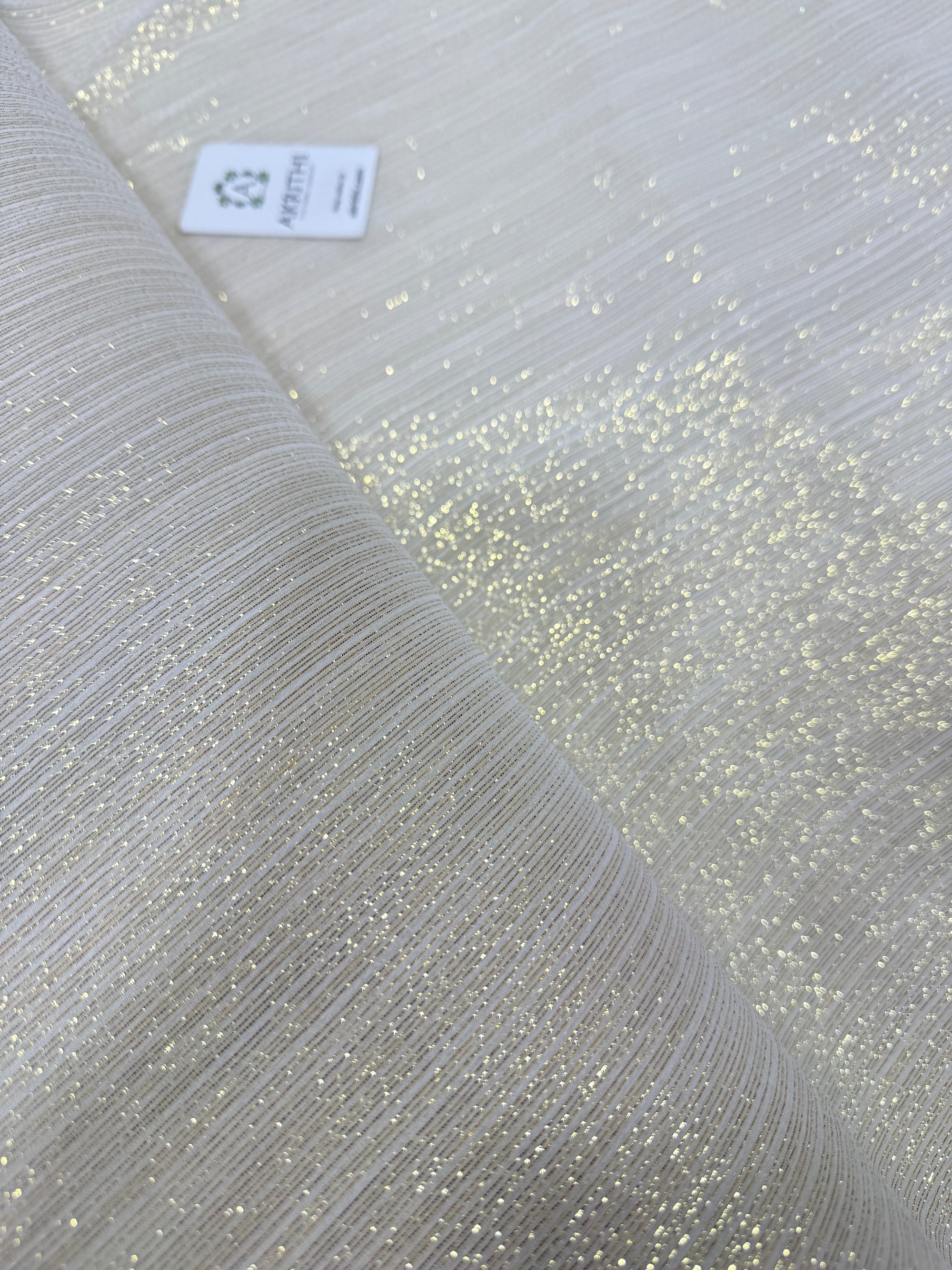 Dyeable Pure silk lurex chiffon fabric