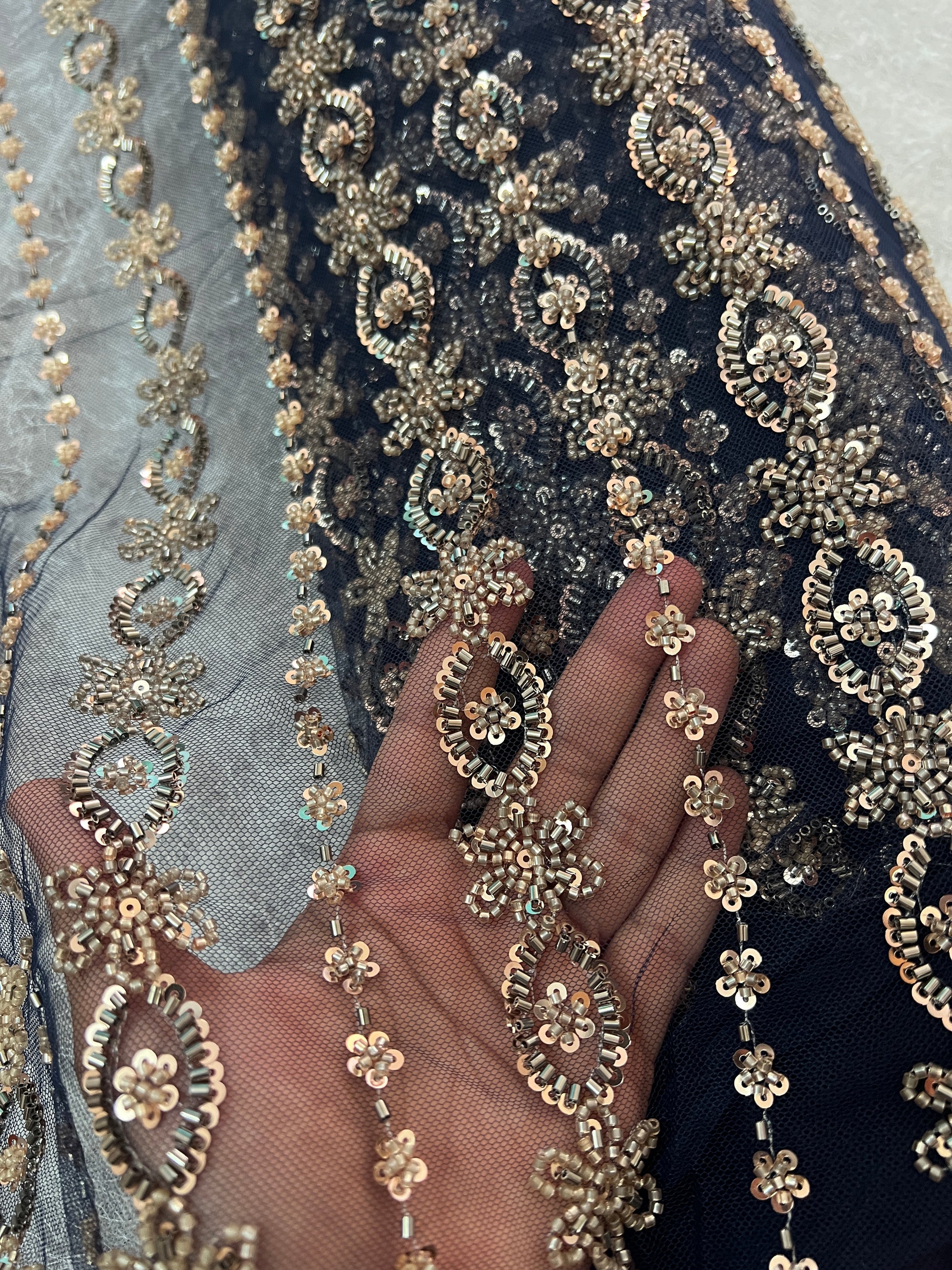 Imported heavy net fabric