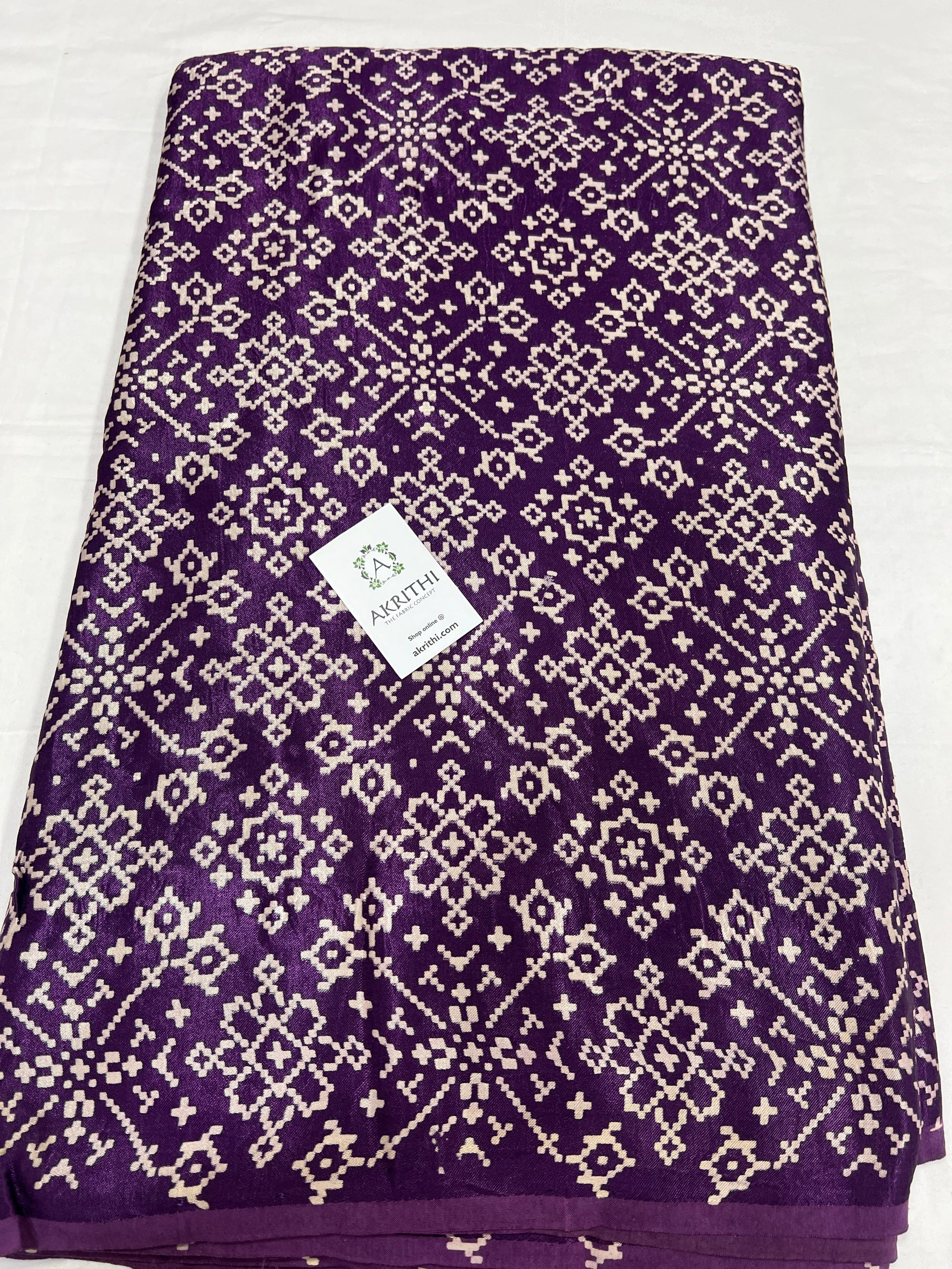Printed mashru fabric