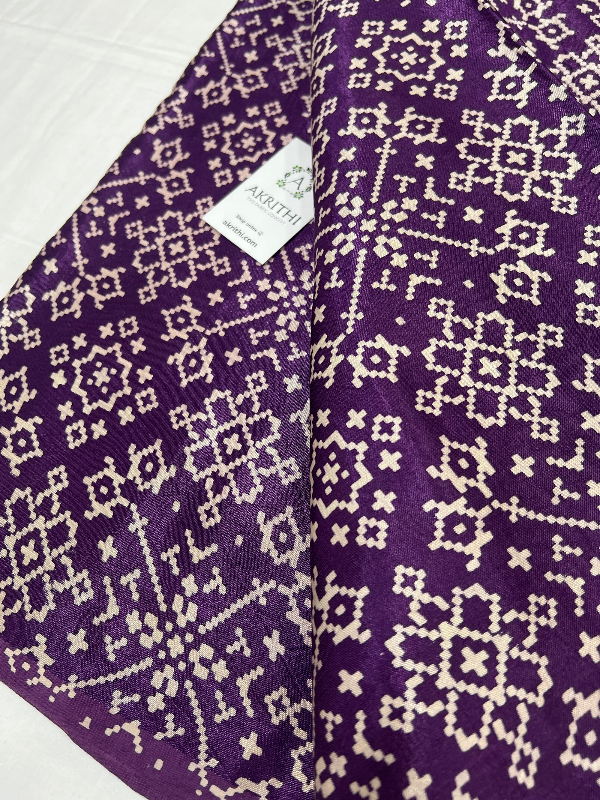 Printed mashru fabric