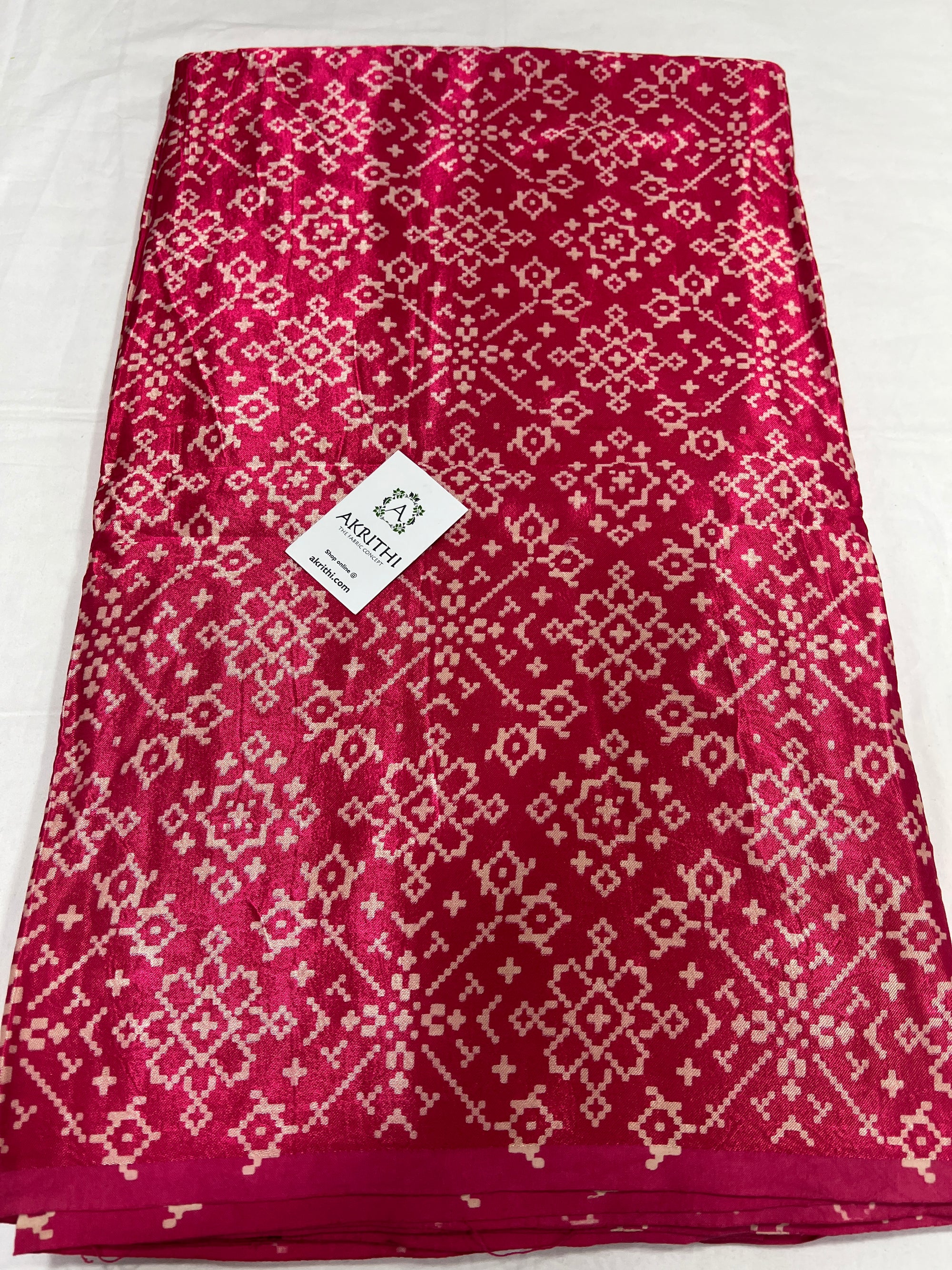 Printed mashru fabric