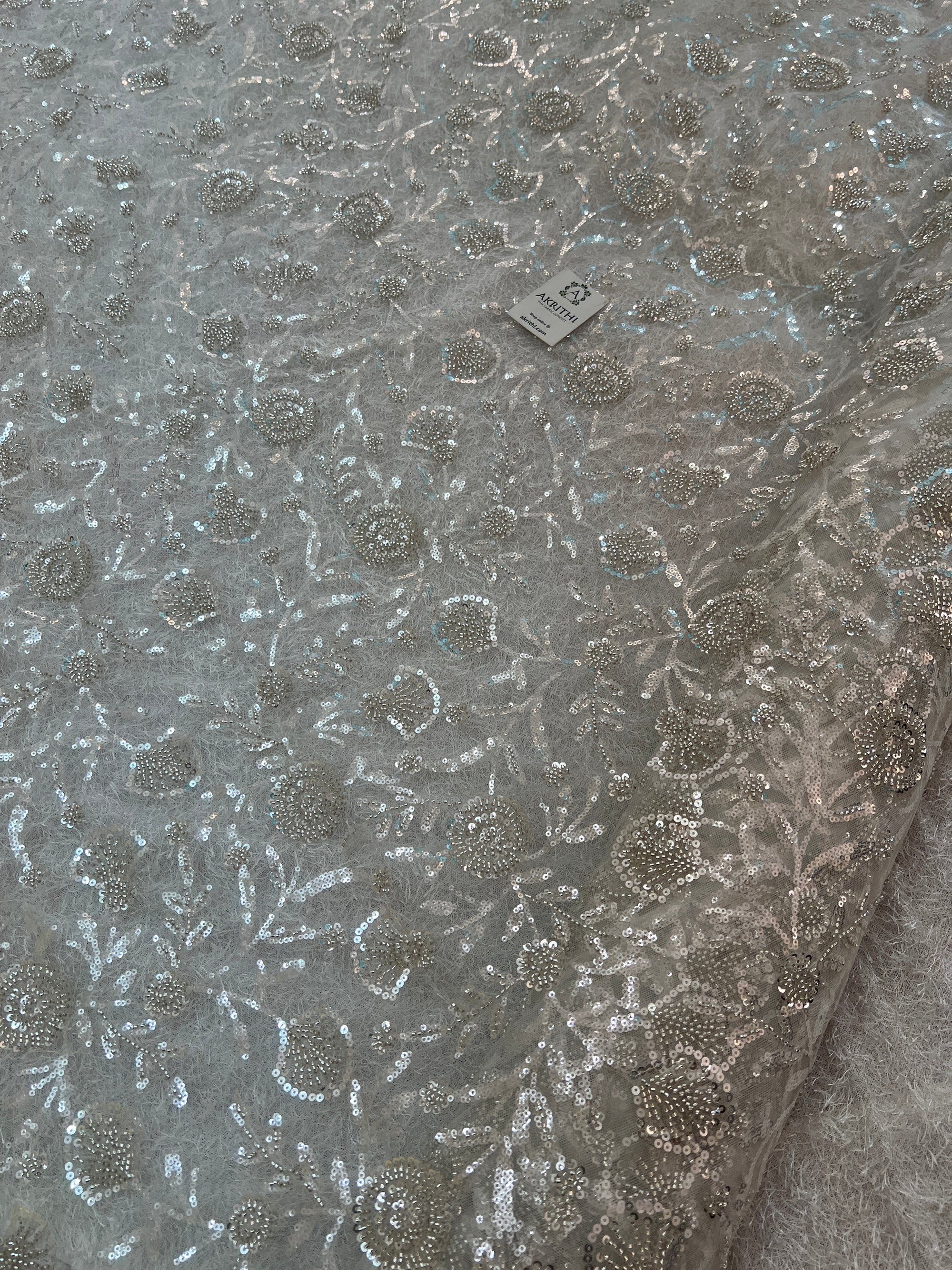 Heavy Embroidered net fabric