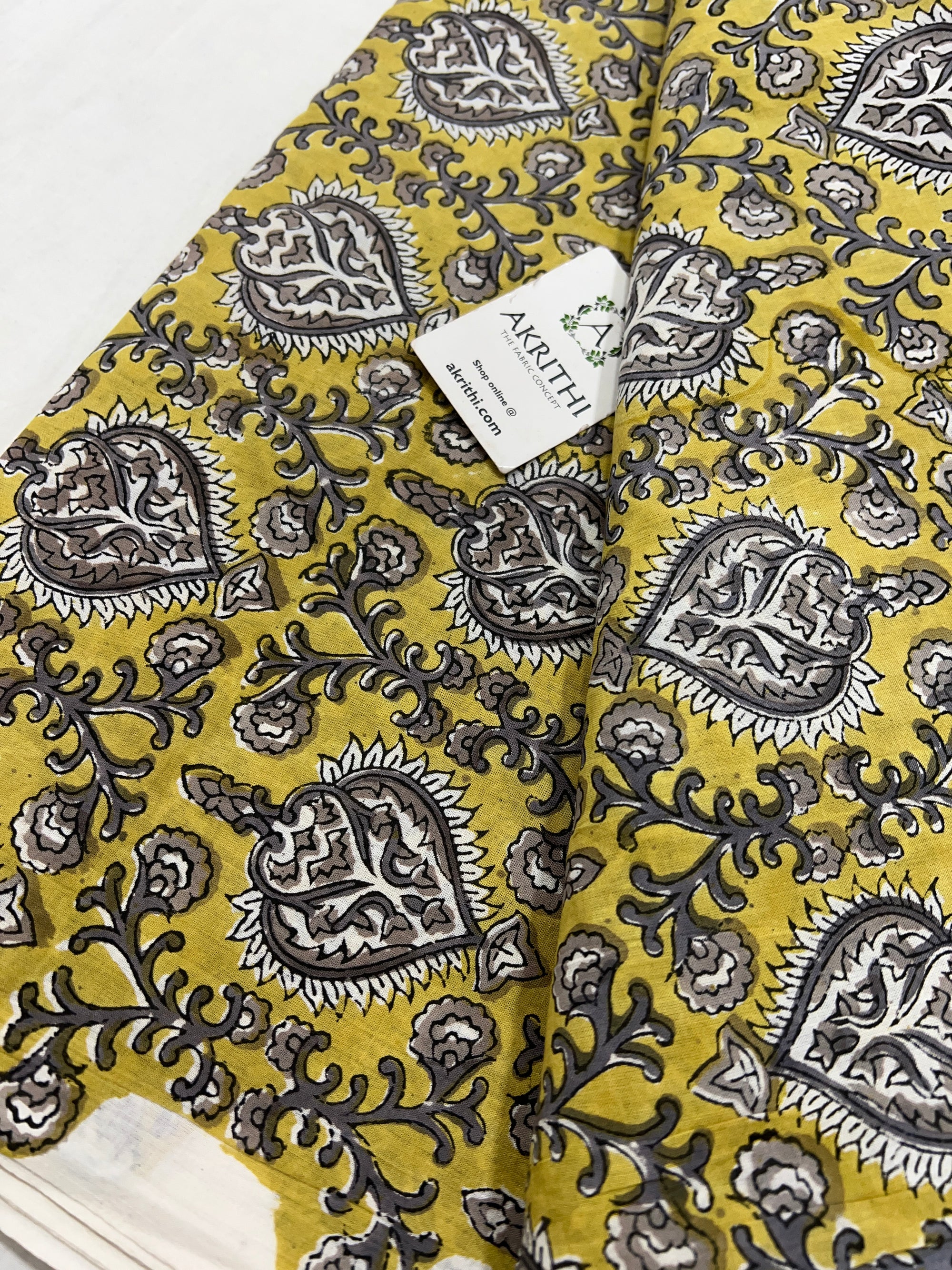 Hand block Printed pure cotton fabric