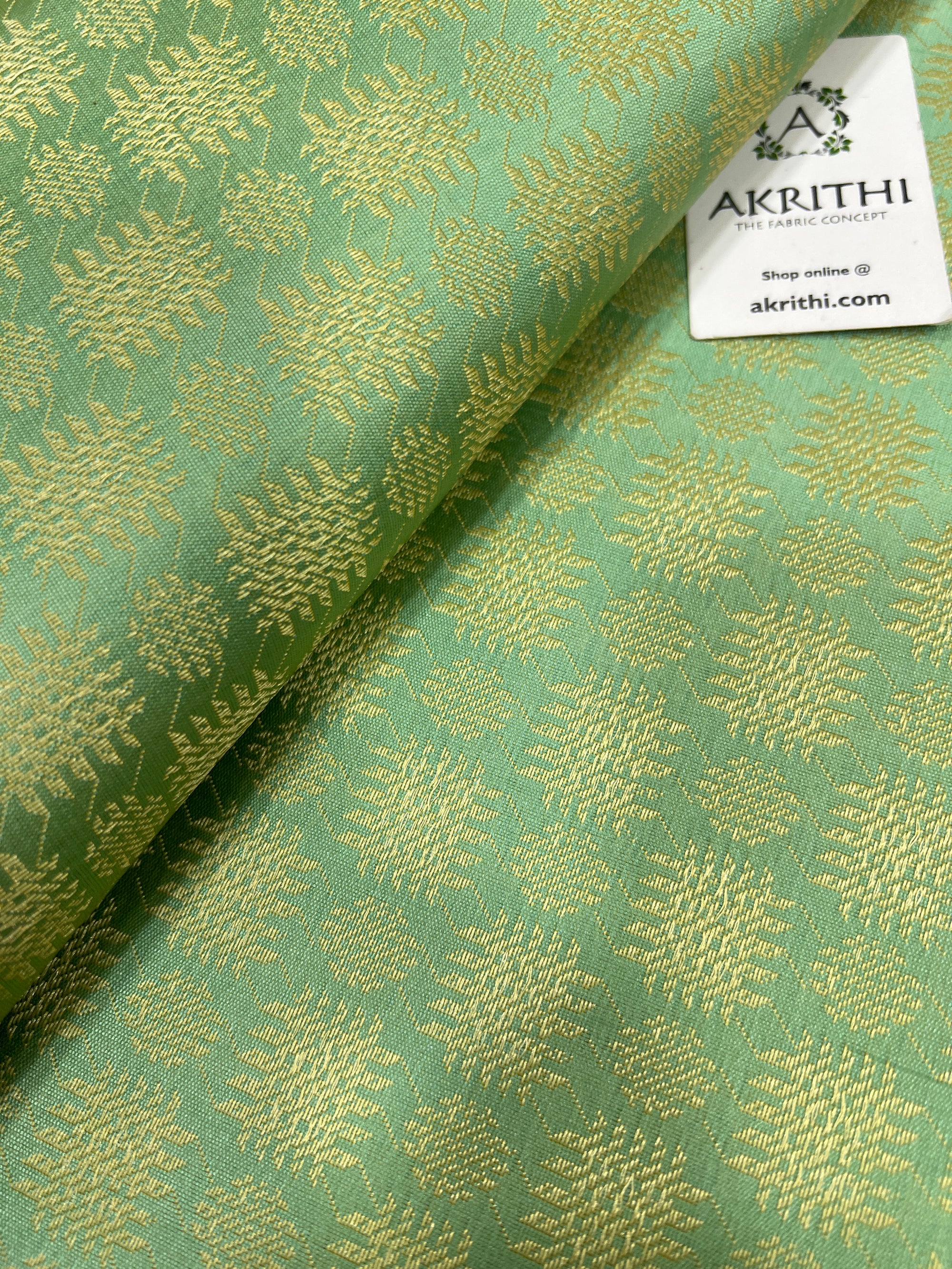 Pure Banarasi jacquard fabric