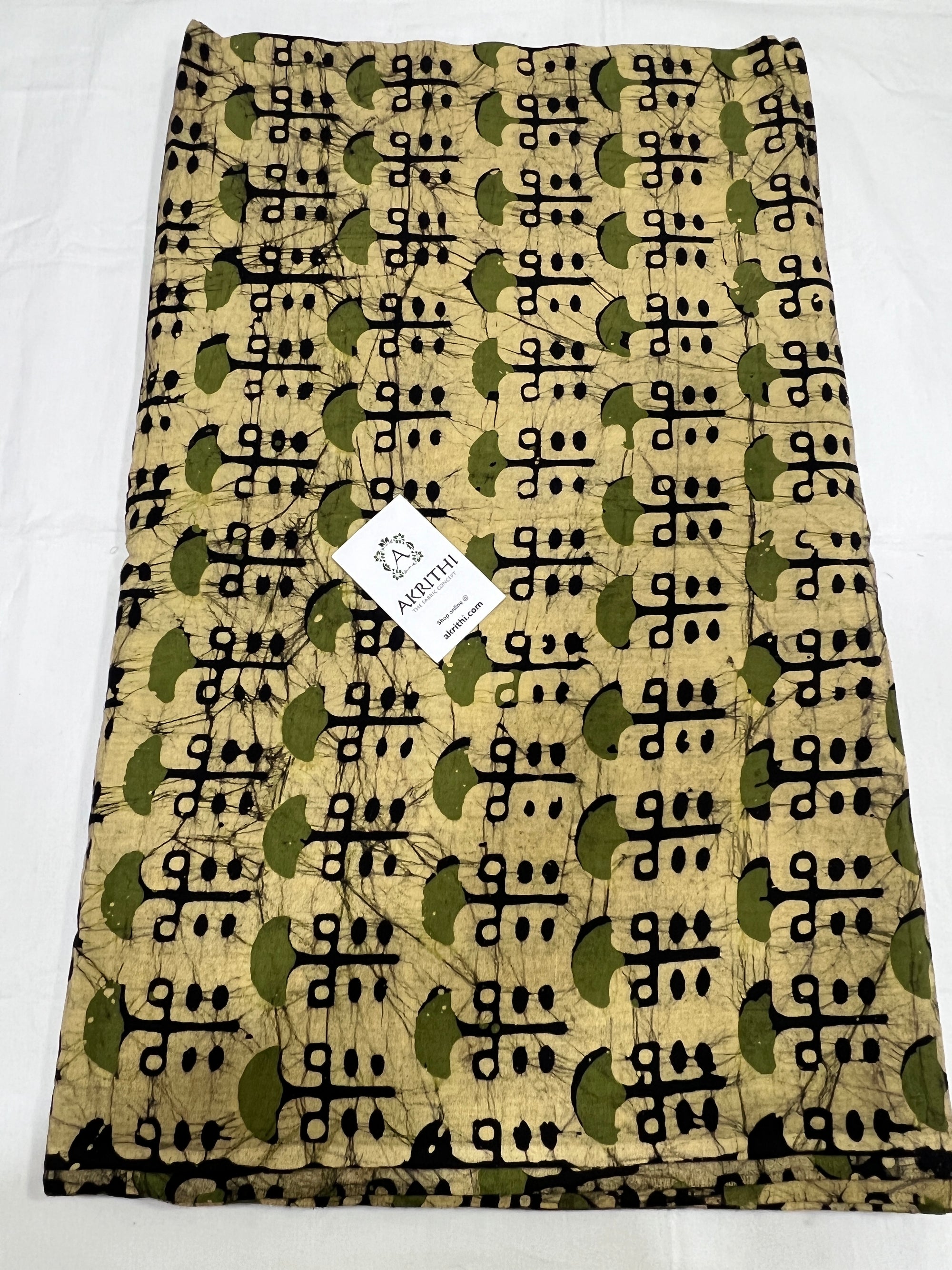 Batik printed pure cotton fabric