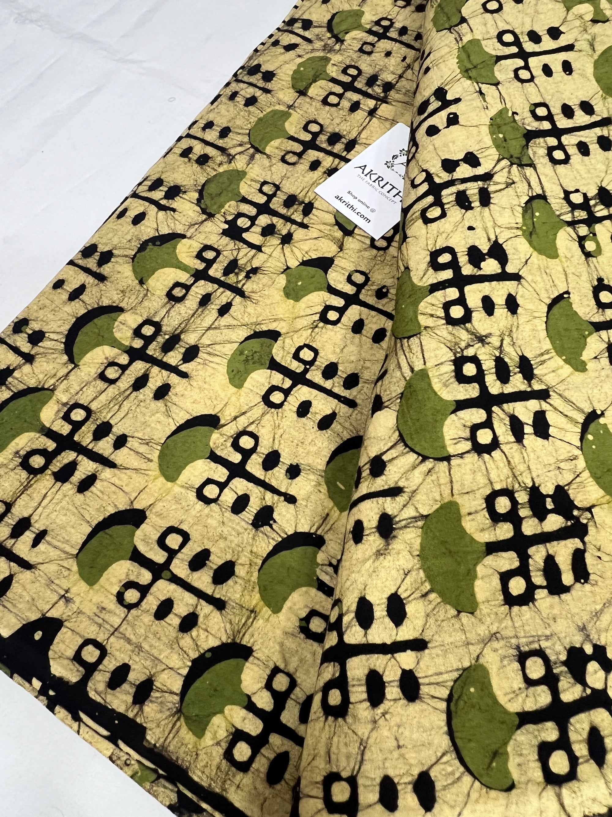 Batik printed pure cotton fabric