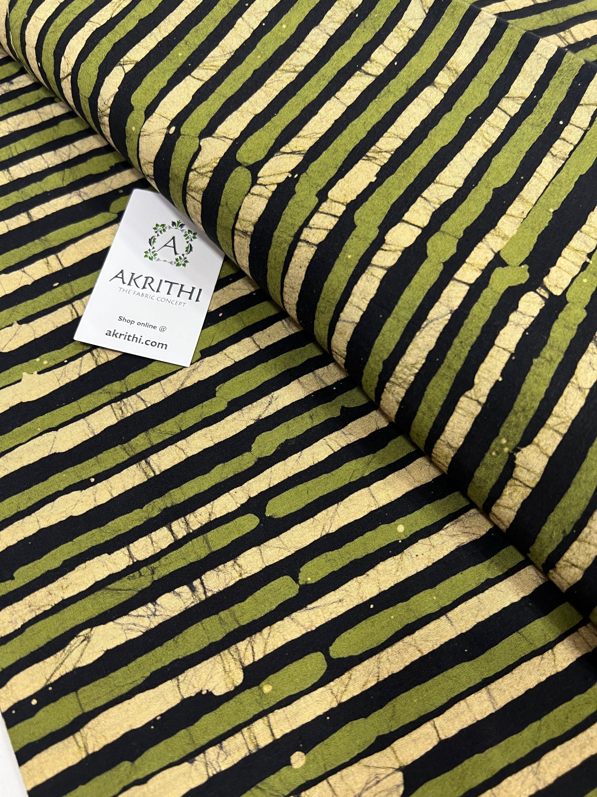 Batik printed pure cotton fabric