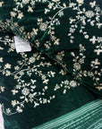 Embroidery on micro velvet fabric