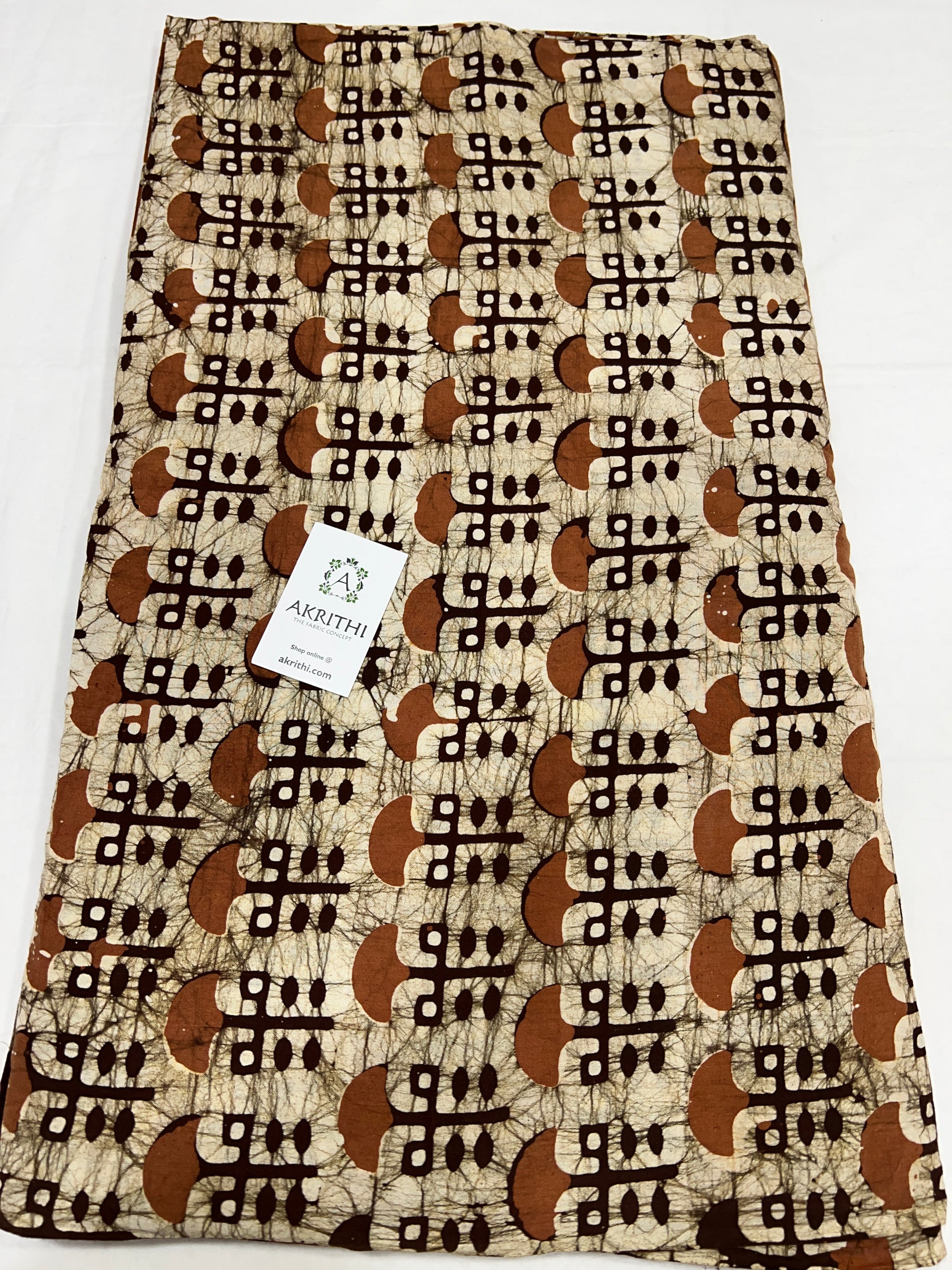 Batik printed pure cotton fabric