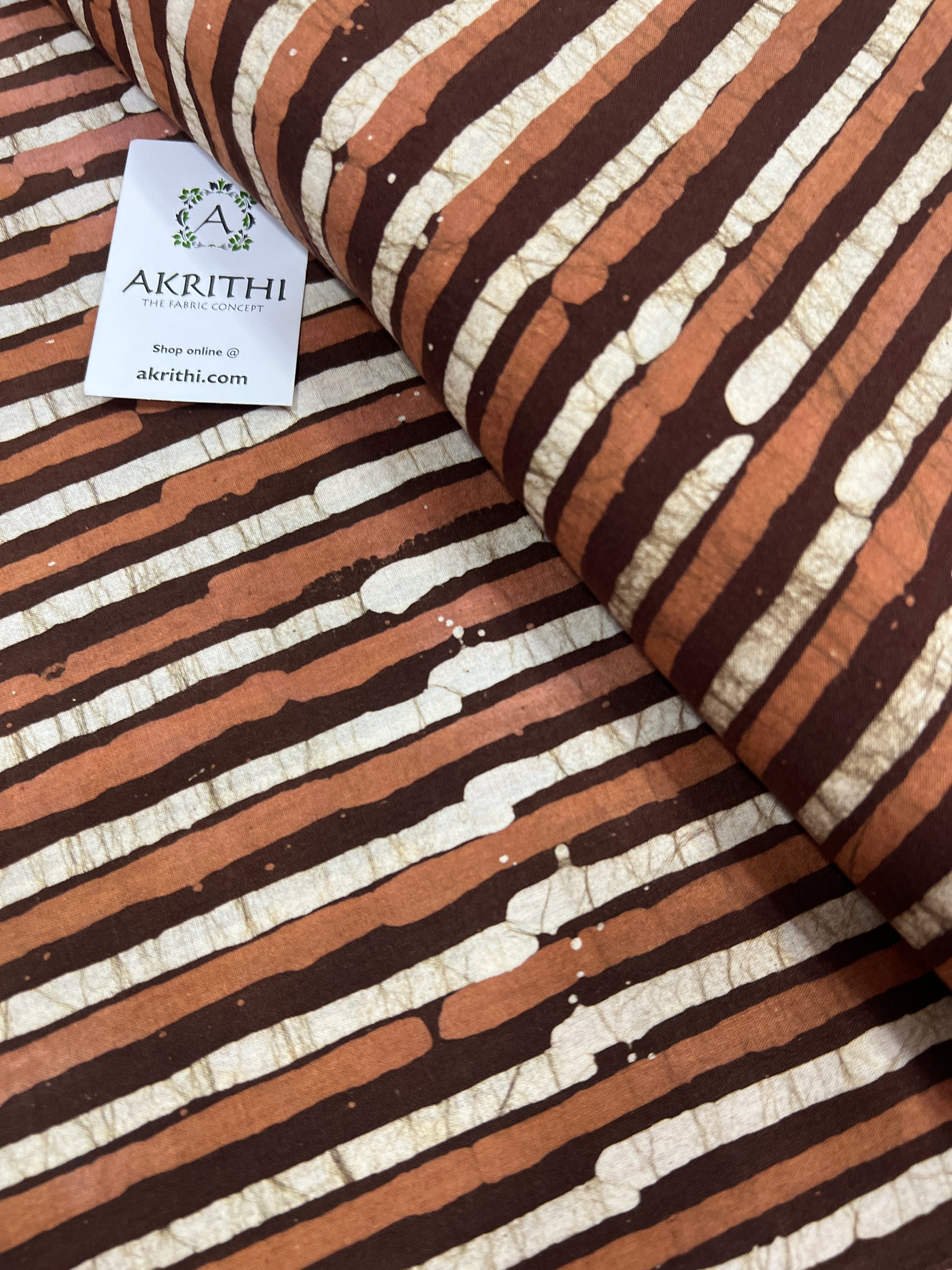 Batik printed pure cotton fabric