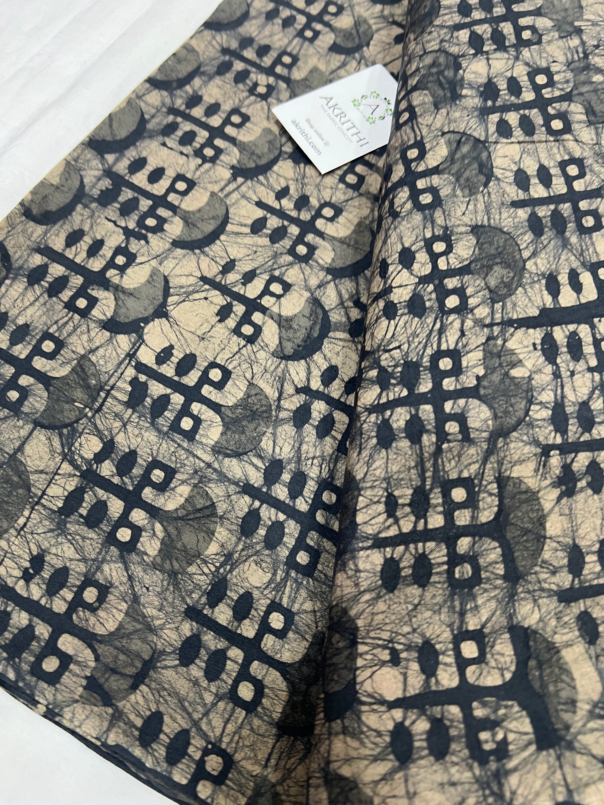 Batik printed pure cotton fabric