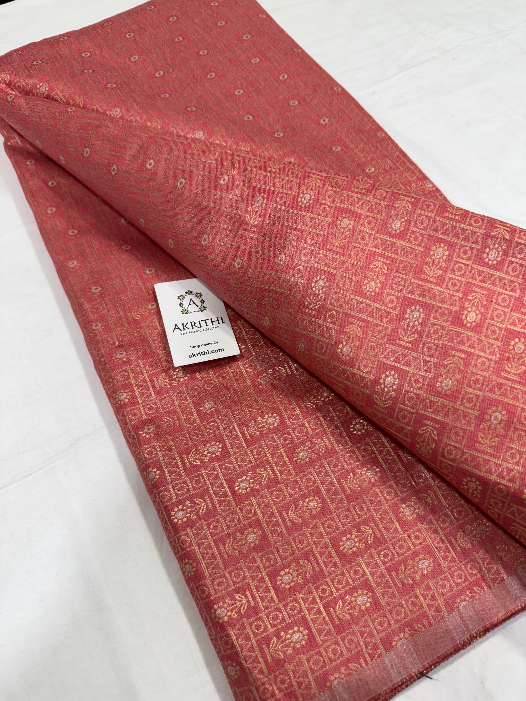 Pure Banarasi jacquard fabric
