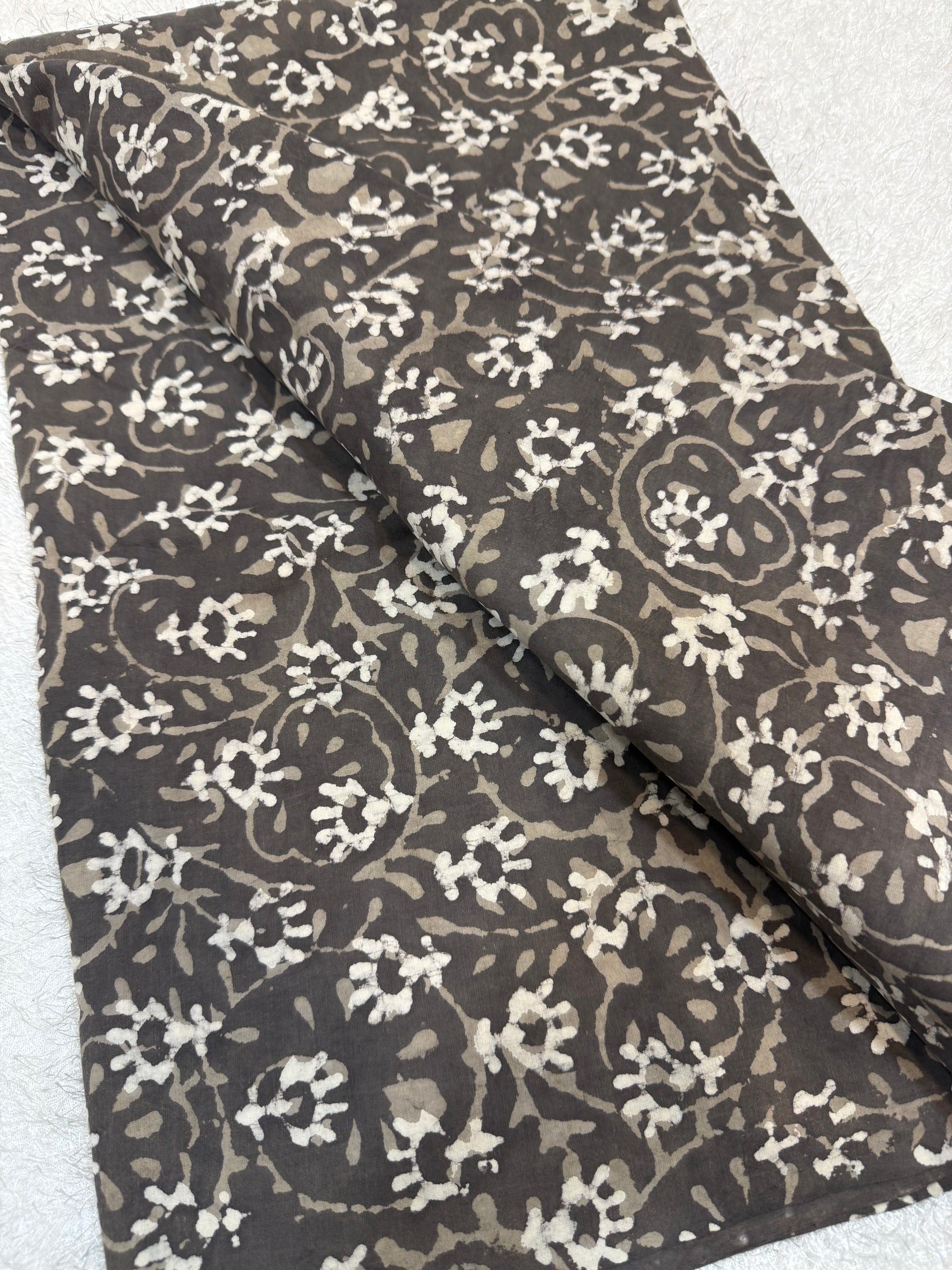 Dabu block Printed pure cotton fabric
