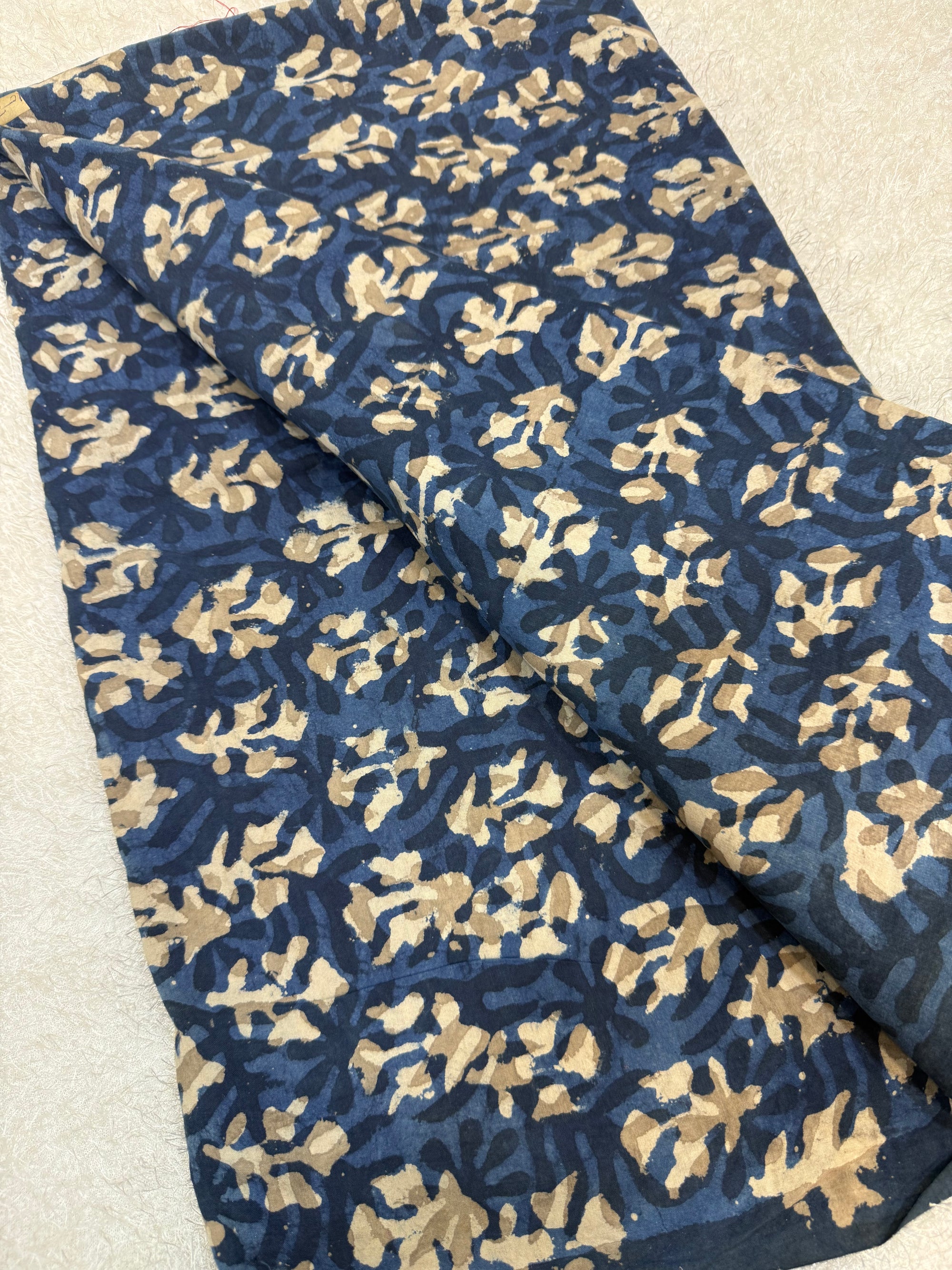 Dabu block Printed pure cotton fabric