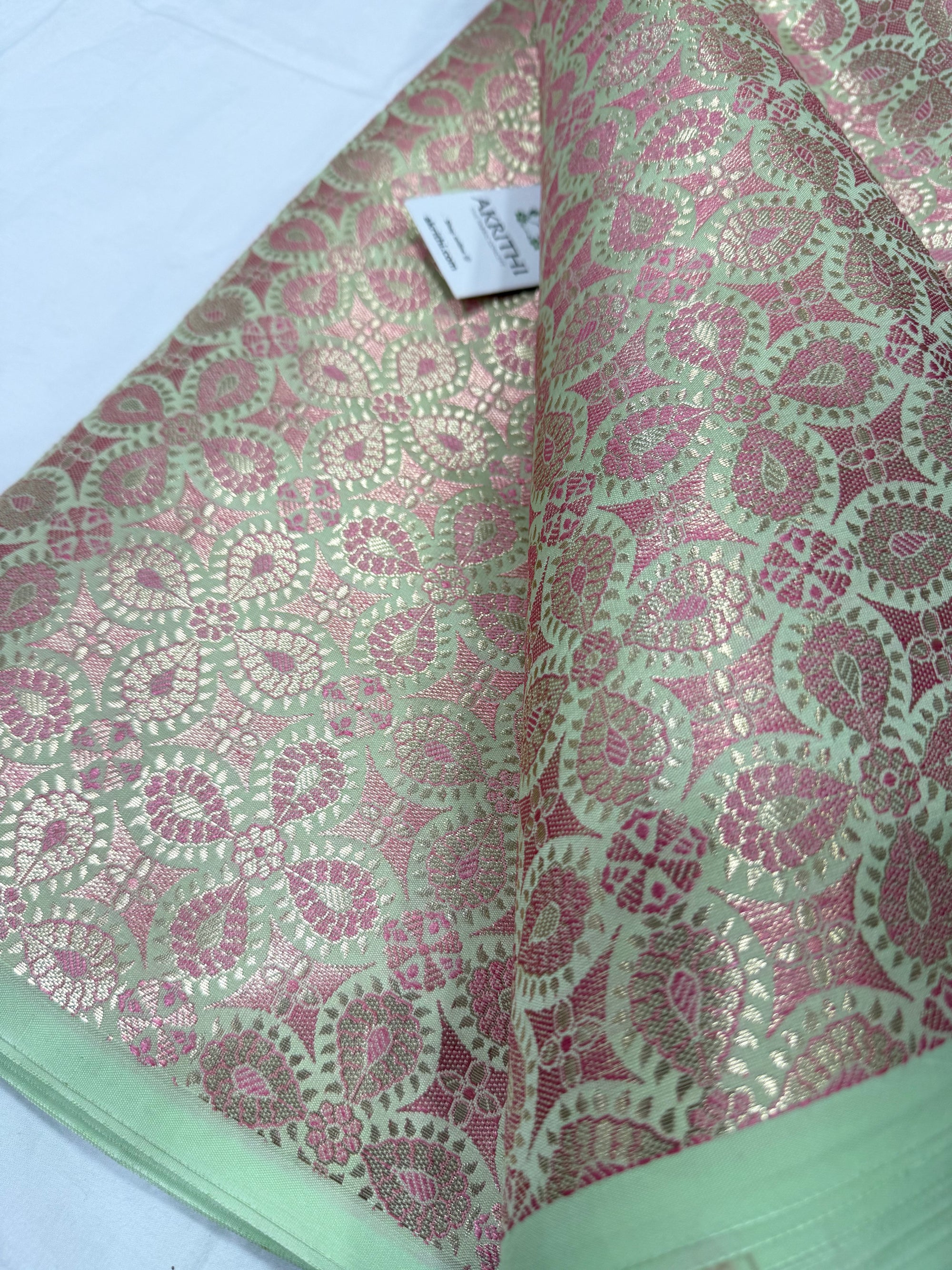 Pure Banarasi brocade fabric
