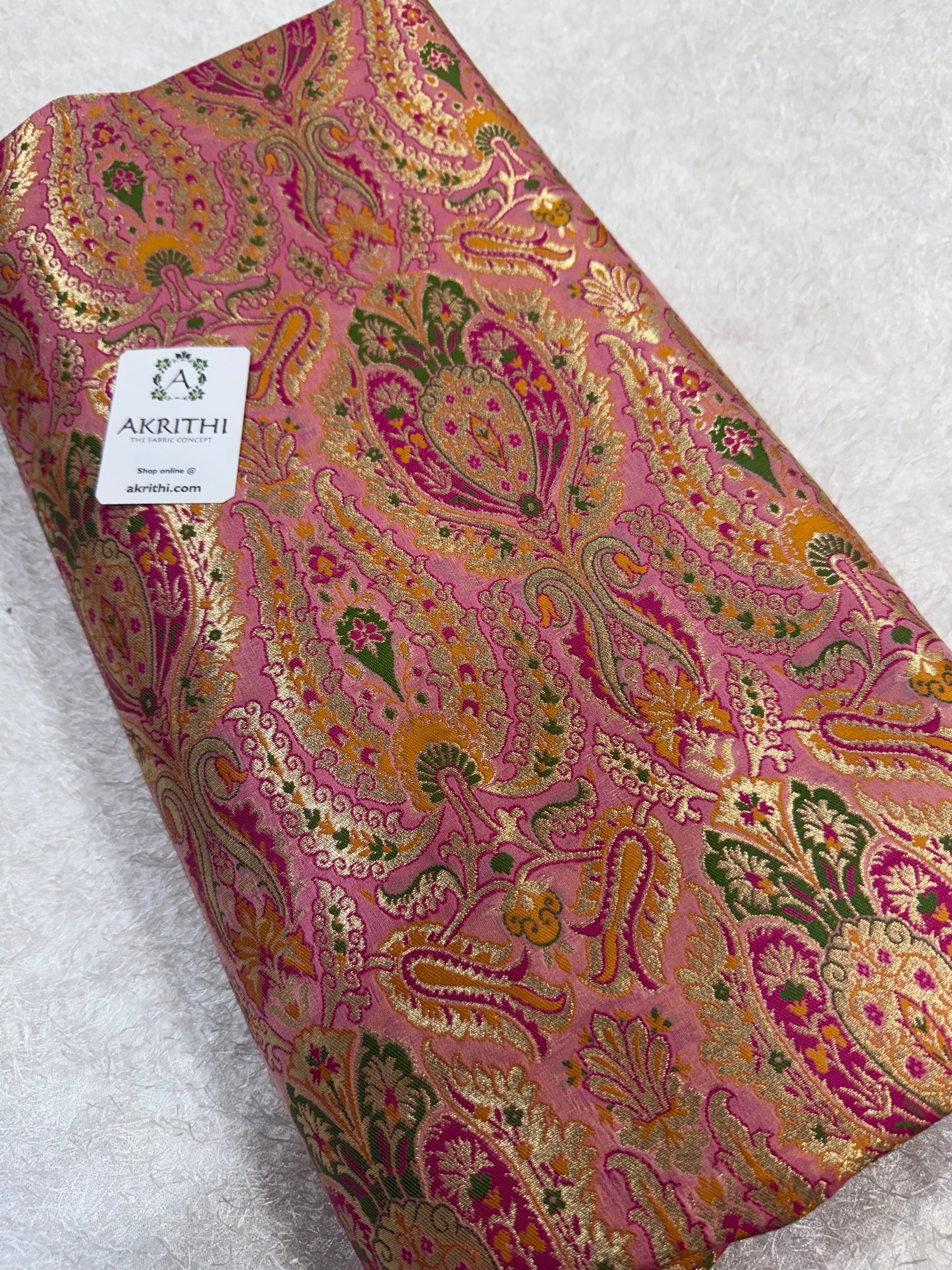 Pure Banarasi brocade fabric