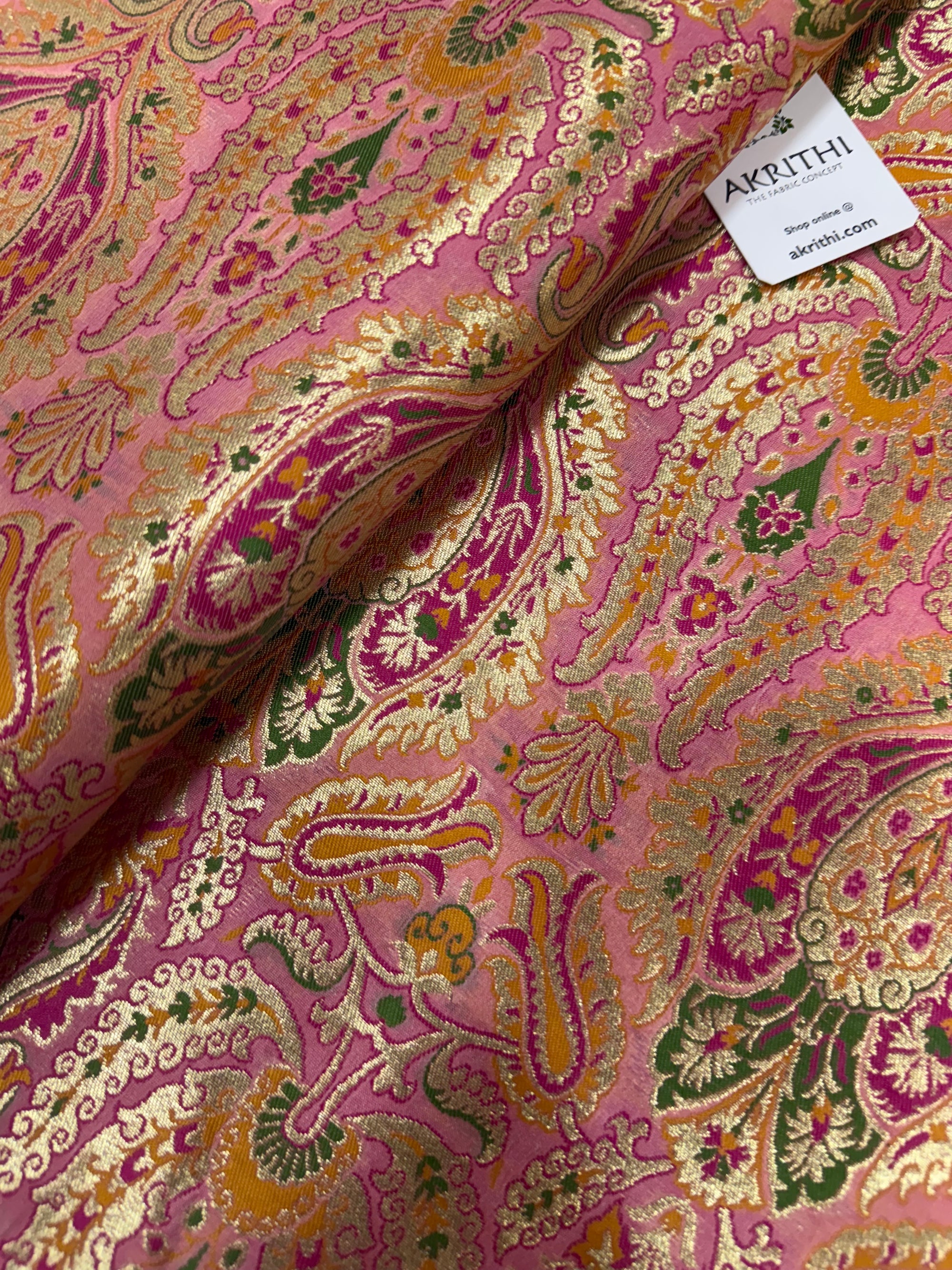 Pure Banarasi brocade fabric