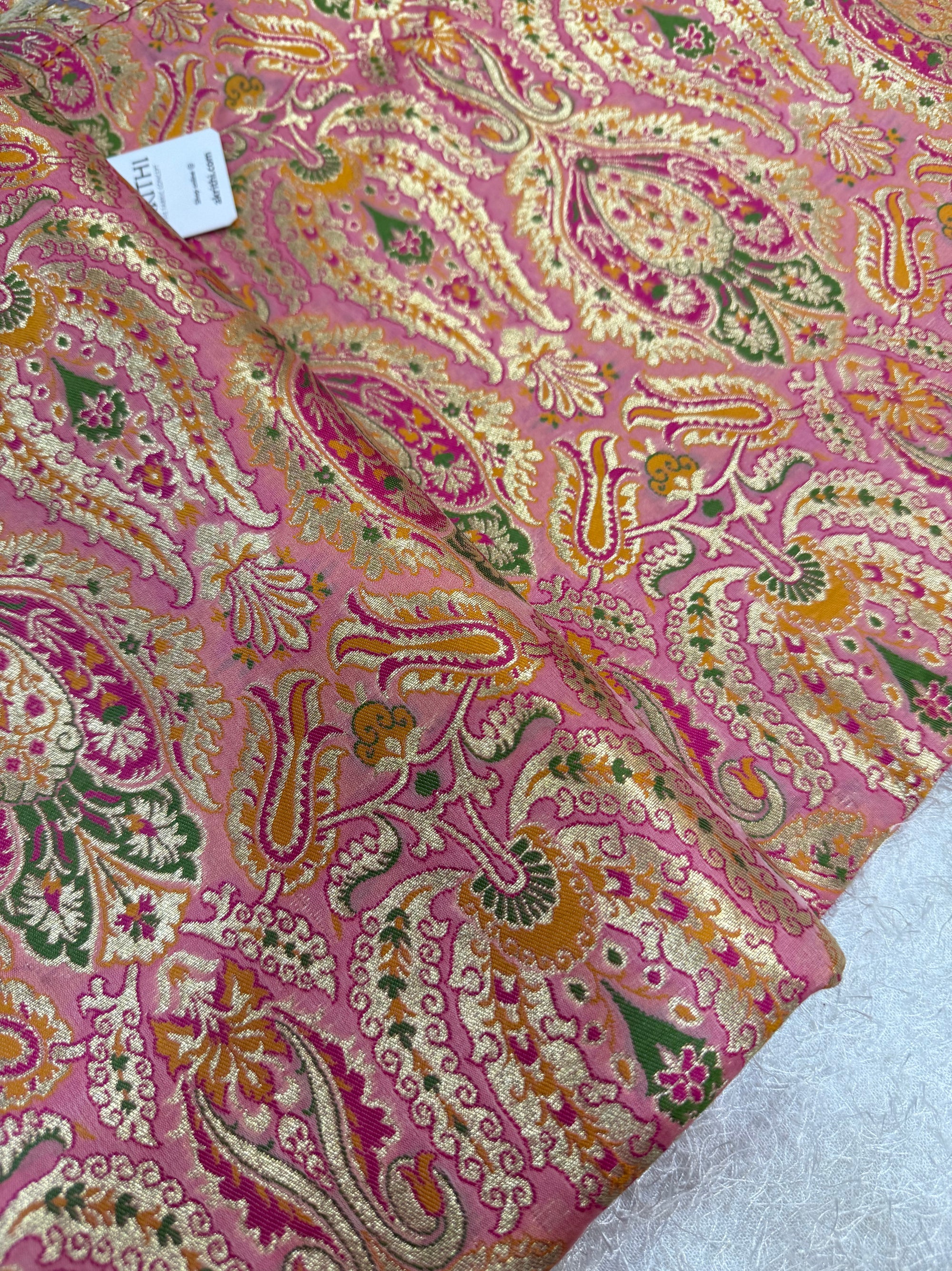 Pure Banarasi brocade fabric