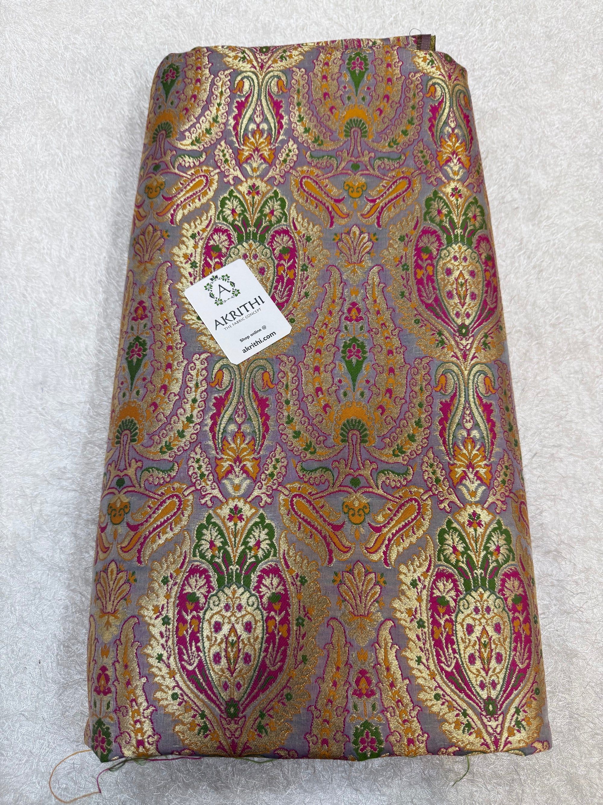 Pure Banarasi brocade fabric