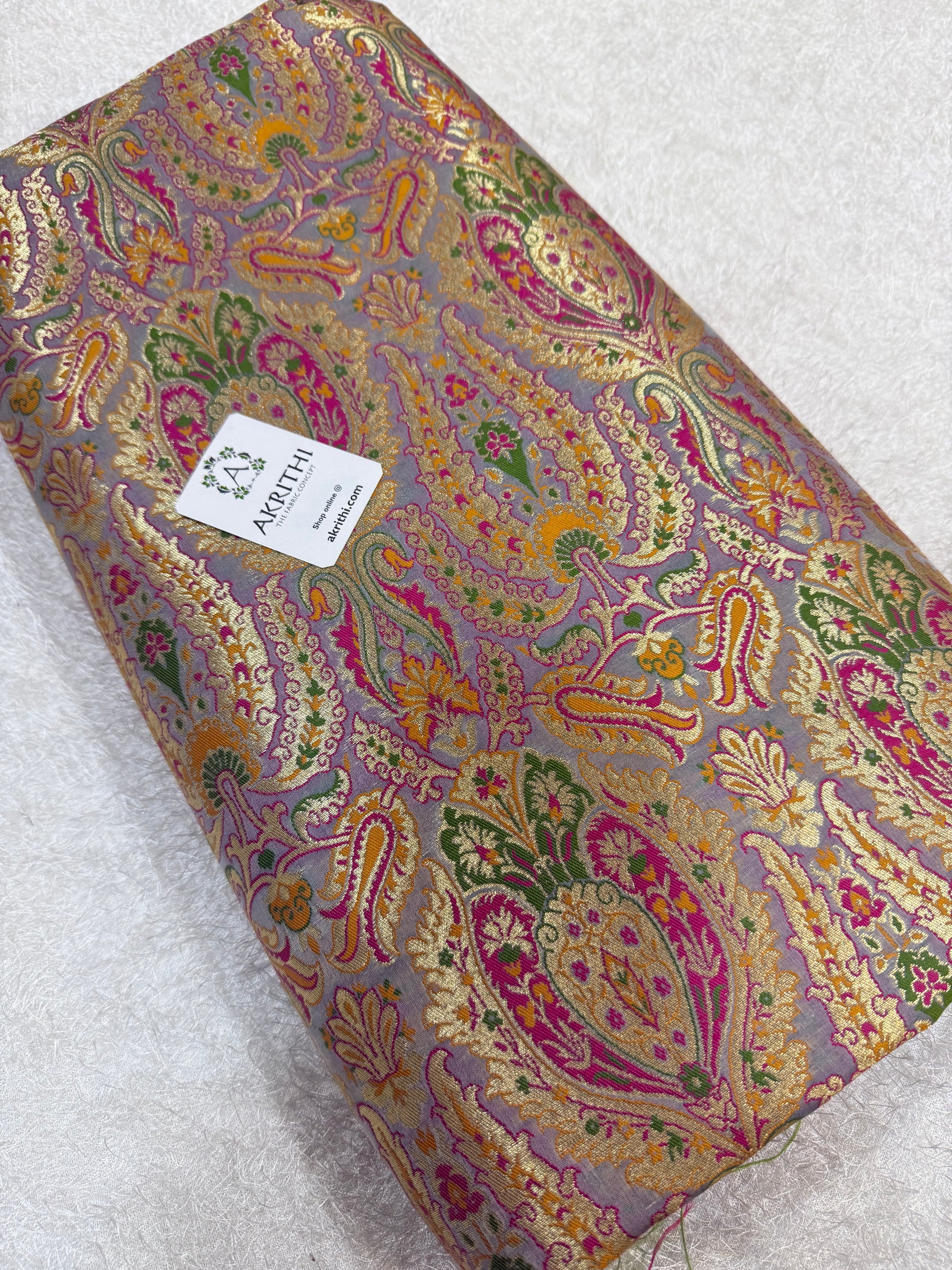 Pure Banarasi brocade fabric
